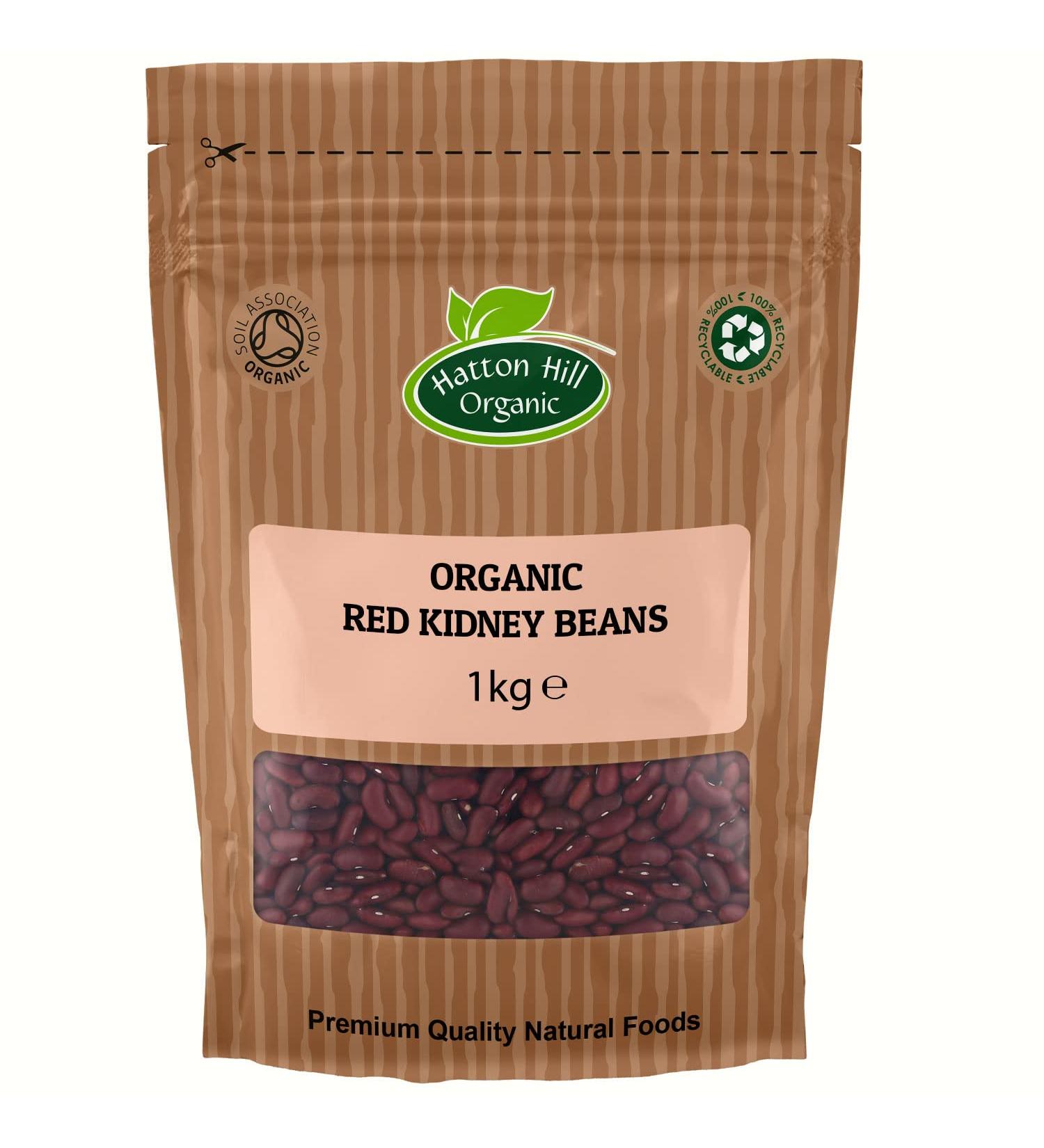 Organic Red Kidney Beans 1kg by Hatton Hill Organic - Certified Organic