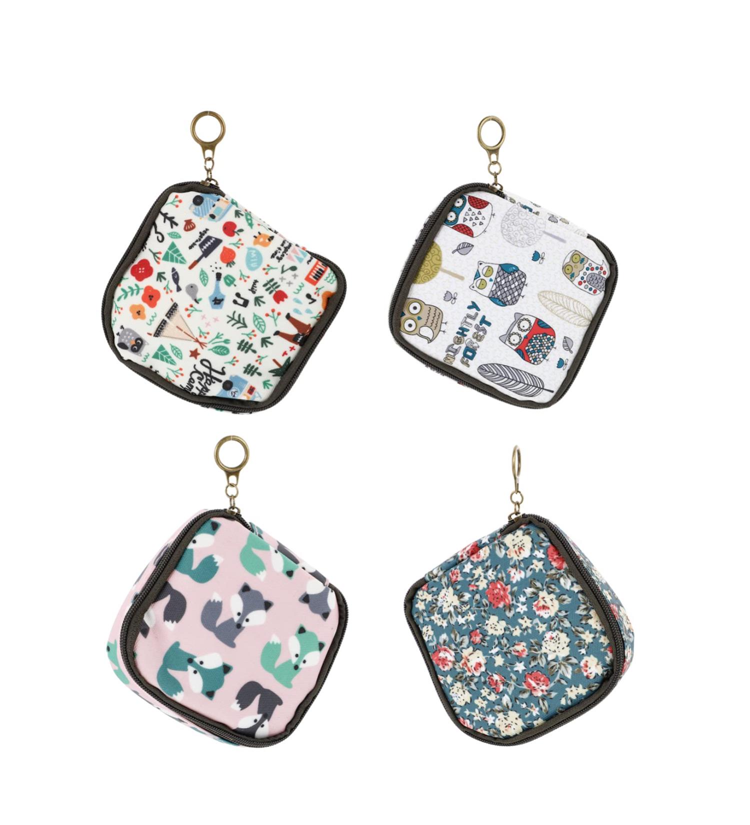 FOMIYES Womens Wallets 4pcs Aunt's Towel Storage Bag Tampon Holder Travel Toiletry Bag - Buy Online on SooperMarket.com