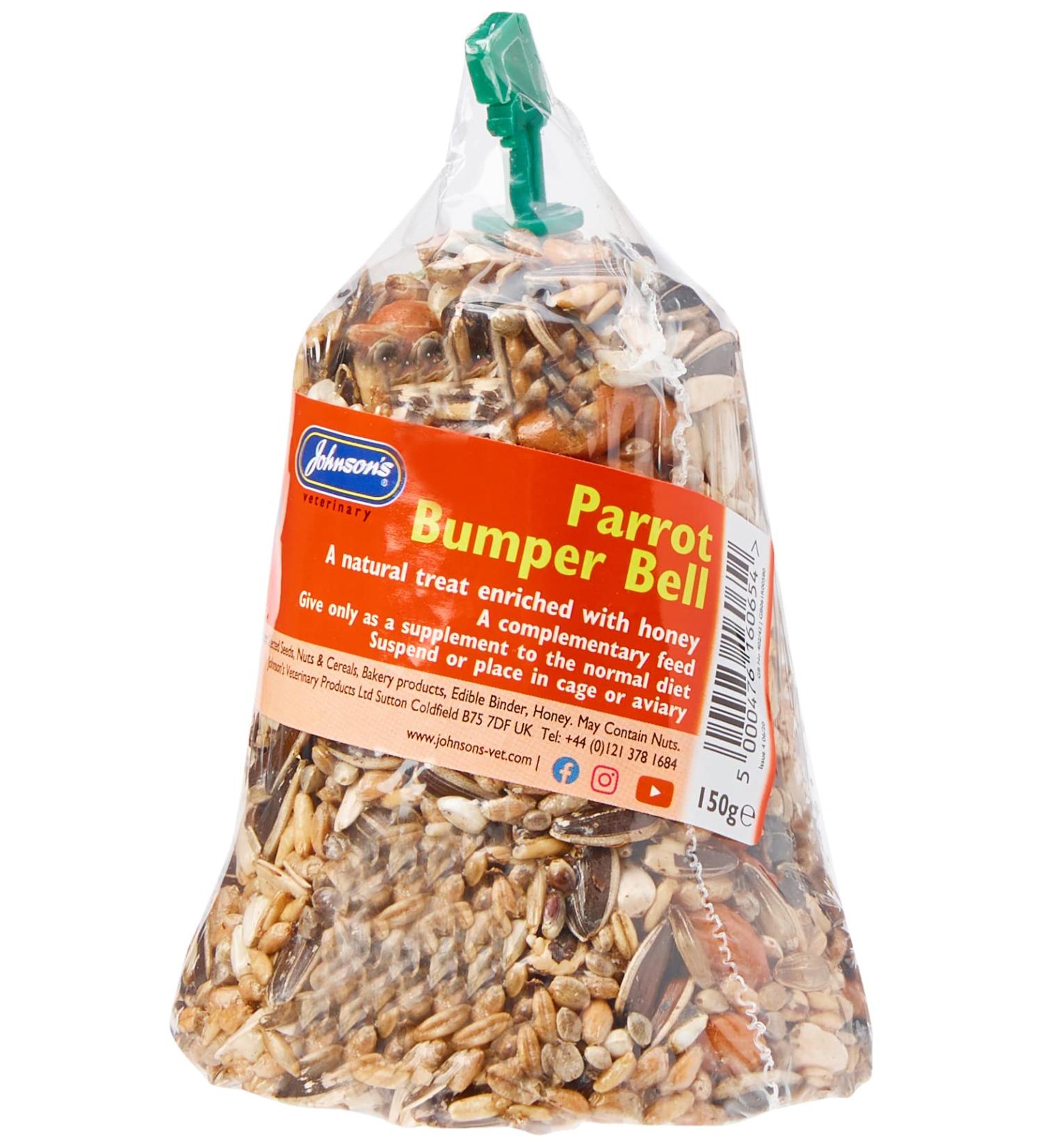 Johnsons Vet Parrot Bumper Bell Treat 150 g - Buy Online on SooperMarket.com
