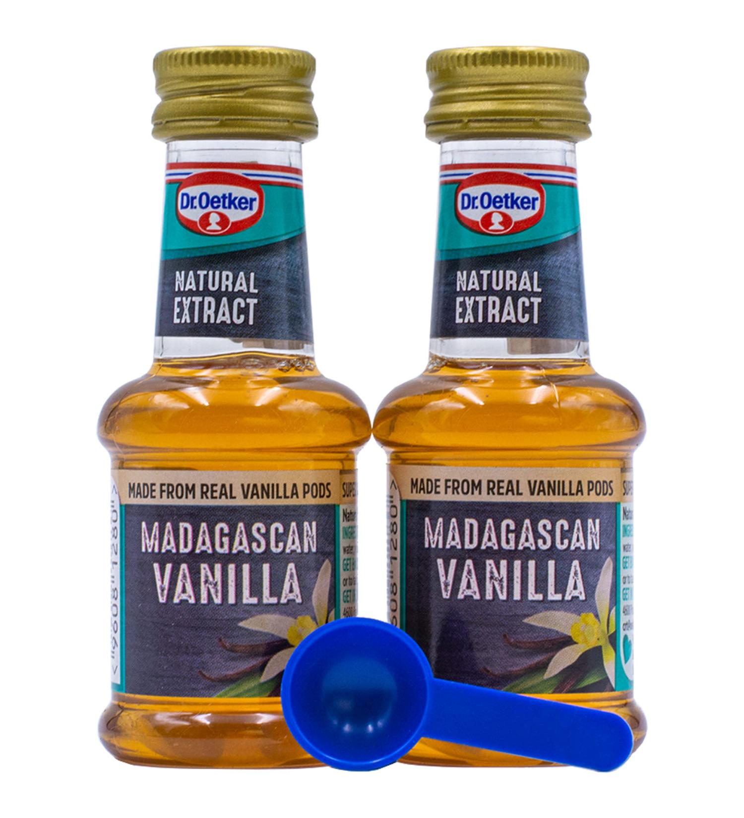 UpLabel Creations bundle of Dr Oetker Madagascan Vanilla Extract Baking 35ml (2-Pack) + UpLabel Creations 1ml Measuring Spoon - Buy Online on SooperMarket.com