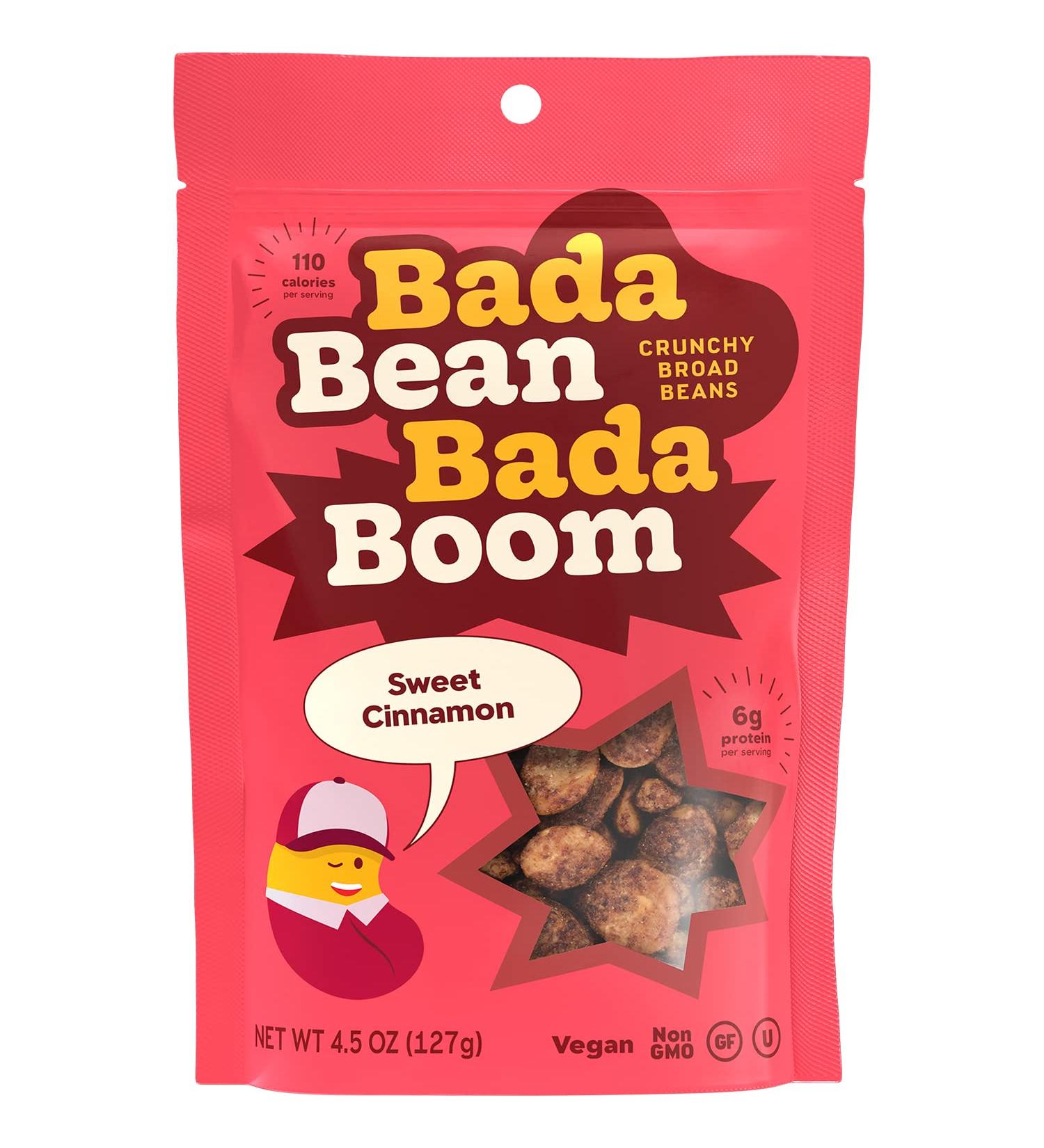 Bada Bean Bada Boom Roasted Fava Beans - 110 Calories, 4g Fiber, 6g Protein - Gluten-Free & Vegan - 4.5oz (Pack of 6) - Buy Online on SooperMarket.com