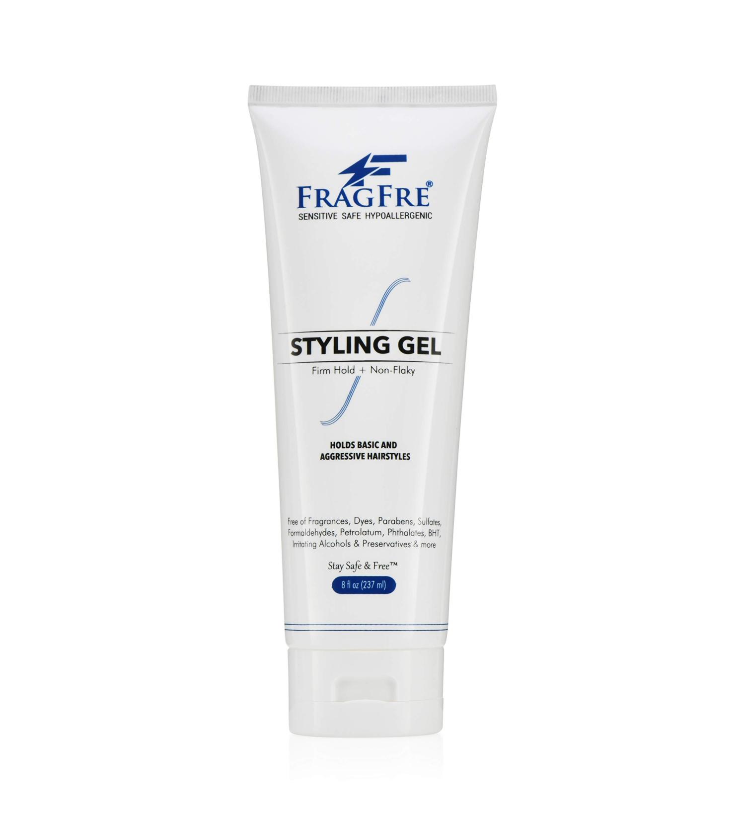FRAGFRE Firm Hold Hair Gel 8 oz - Fragrance Free, Paraben Free, Hypoallergenic Styling Gel - Vegan & Gluten Free - Non-Irritating Formula - 1 Pack, 8 Fl Oz - Buy Online on SooperMarket.com