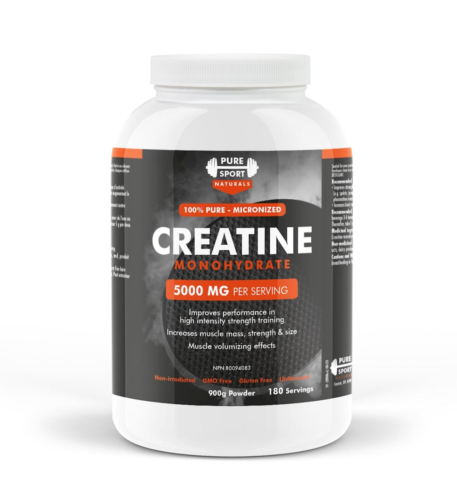 Creatine Monohydrate Powder 900g (180 Servings) | Pure Micronized Creatine Monohydrate 5g per Serving | Keto Friendly Creatine Supplement for Muscle Growth Improves Bodybuilding Performance and Increase Muscle Growth & Energy - Buy Online on SooperMarket.com