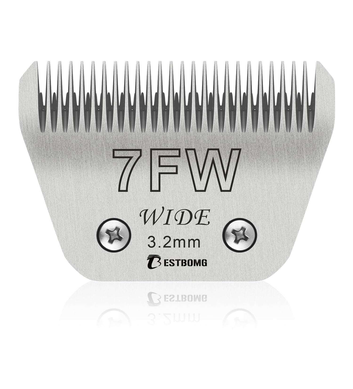 7fW Width Removable Blades for Pet Grooming | Compatible with Heiniger Moser Max45 Andis Easter A5 | 1/8 Inch (3.2 mm) Cutting Length - Buy Online on SooperMarket.com