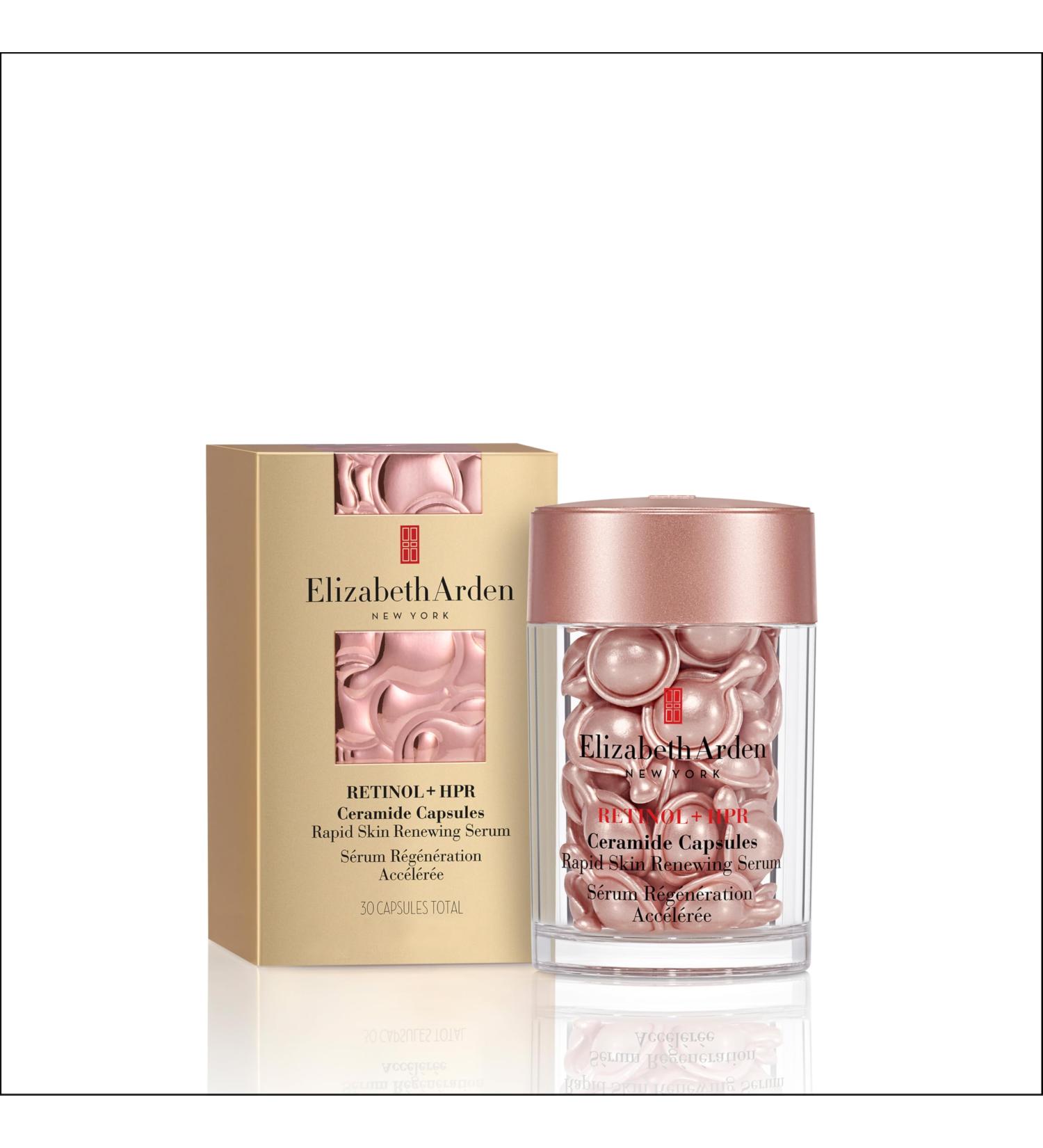 Buy Elizabeth Arden Retinol + HPR Ceramide Capsules - Rapid Skin Renewing Serum (30 Count) | International Shipping Available - Buy Online on SooperMarket.com
