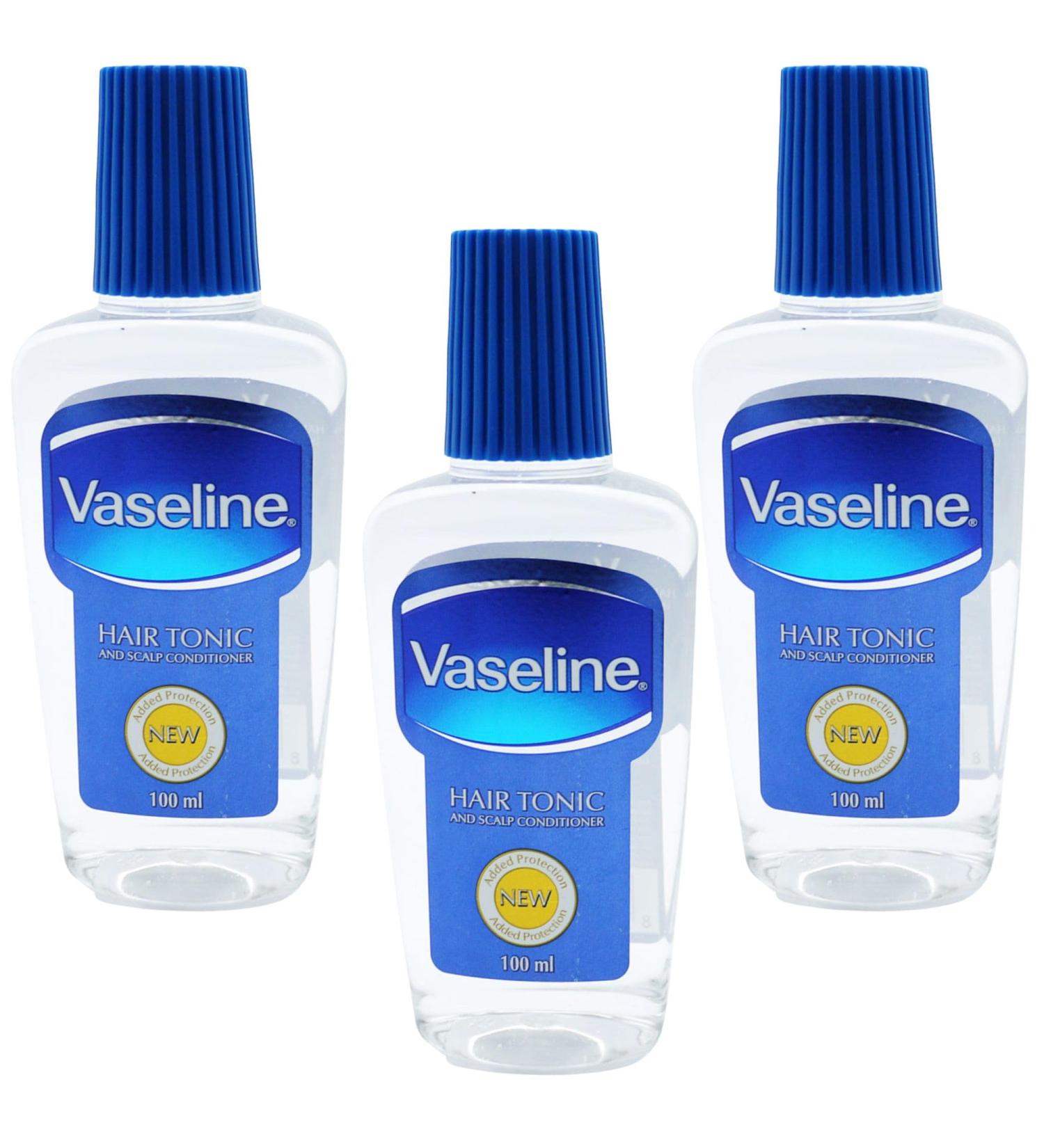 Vaseline Bundle With Vaseline Hair Tonic & Scalp Conditioner New Added Protection Healthy Strong Hair Treatment 100ml (Pack of 3) - Buy Online on SooperMarket.com