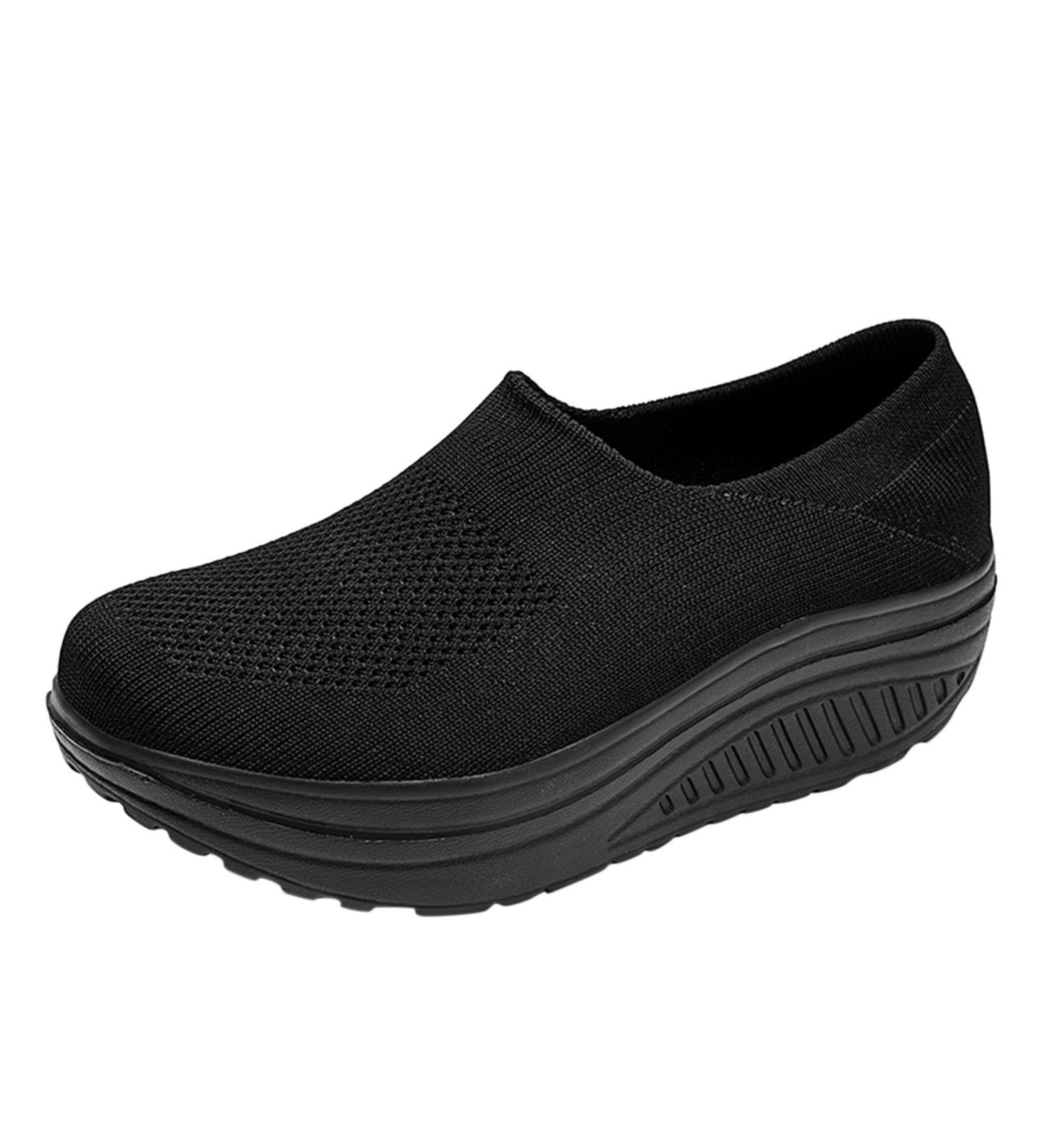 Shop Women's Fitness Shoes - Comfortable Barefoot Sneakers Flat Slippers & Diabetic Options in Black - Size 42 EU - Buy Online on SooperMarket.com