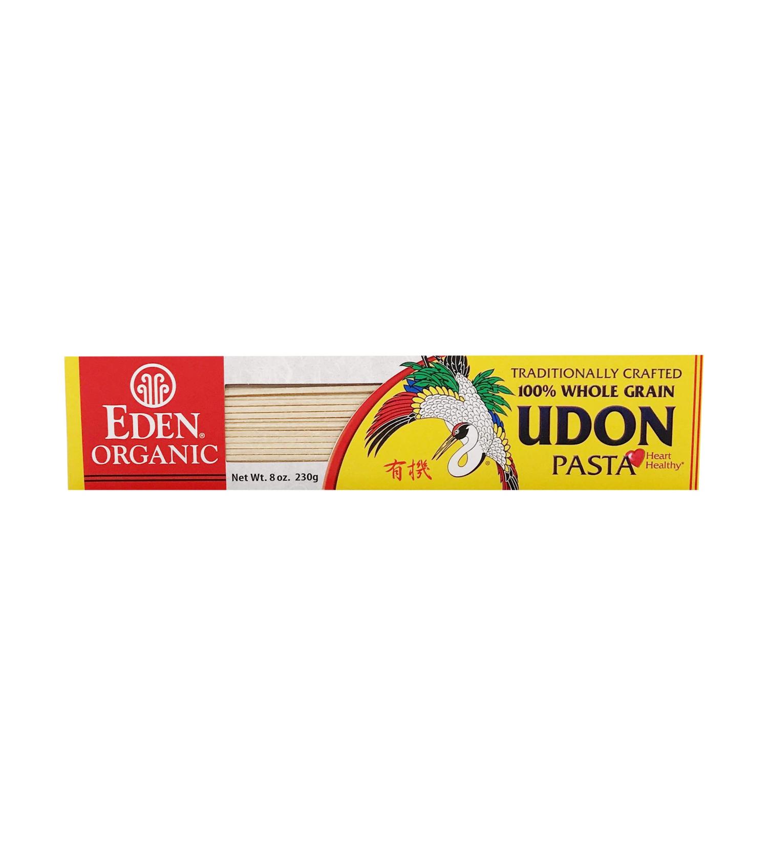 Eden Organic Udon 8 oz - 100% Whole Grain, Made in Japan, Non-GMO - Buy Online on SooperMarket.com