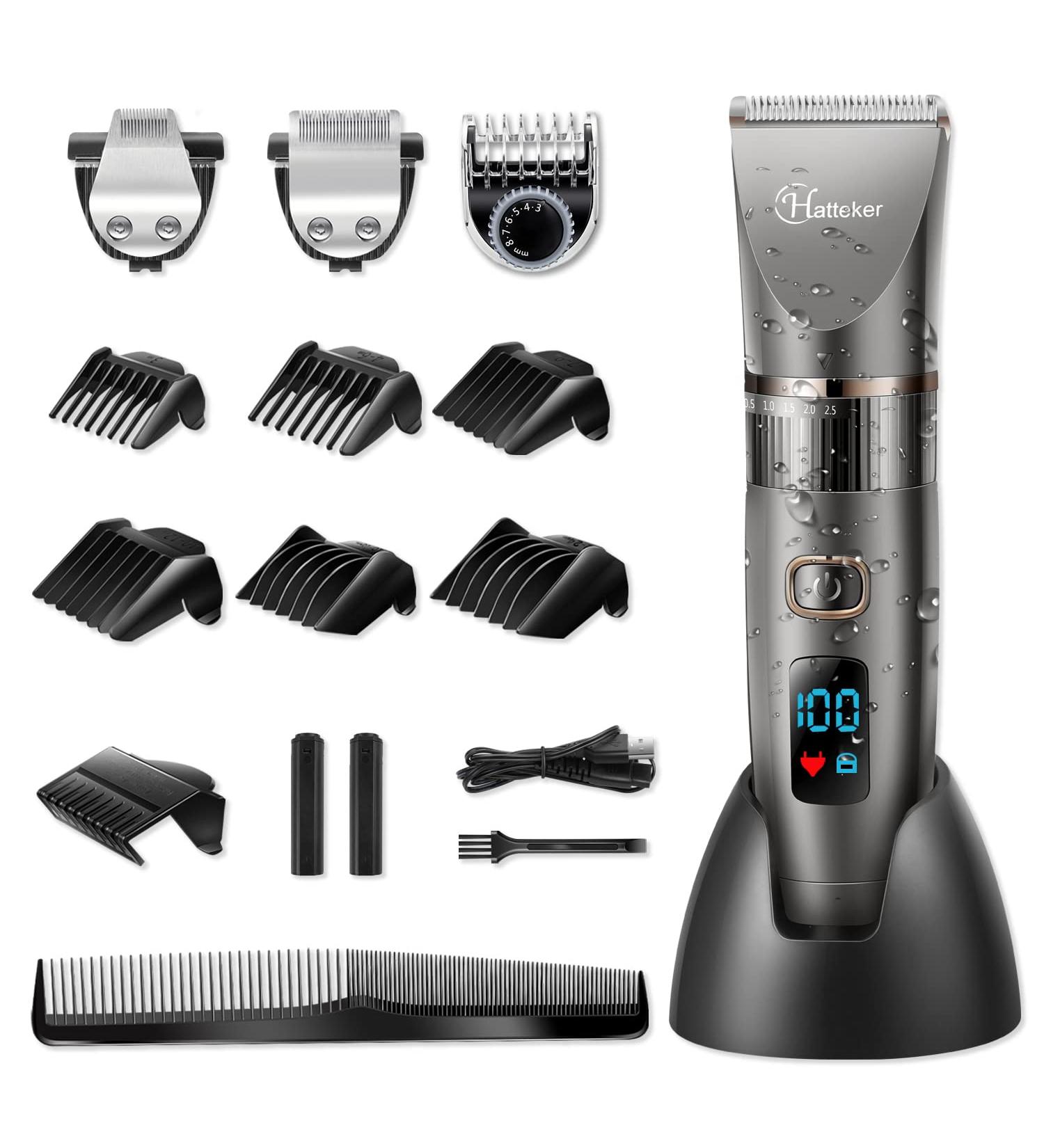 Hatteker Men's 3-in-1 Beard & Hair Trimmer Kit â€“ Cordless, Waterproof Grooming Tool - Buy Online on SooperMarket.com