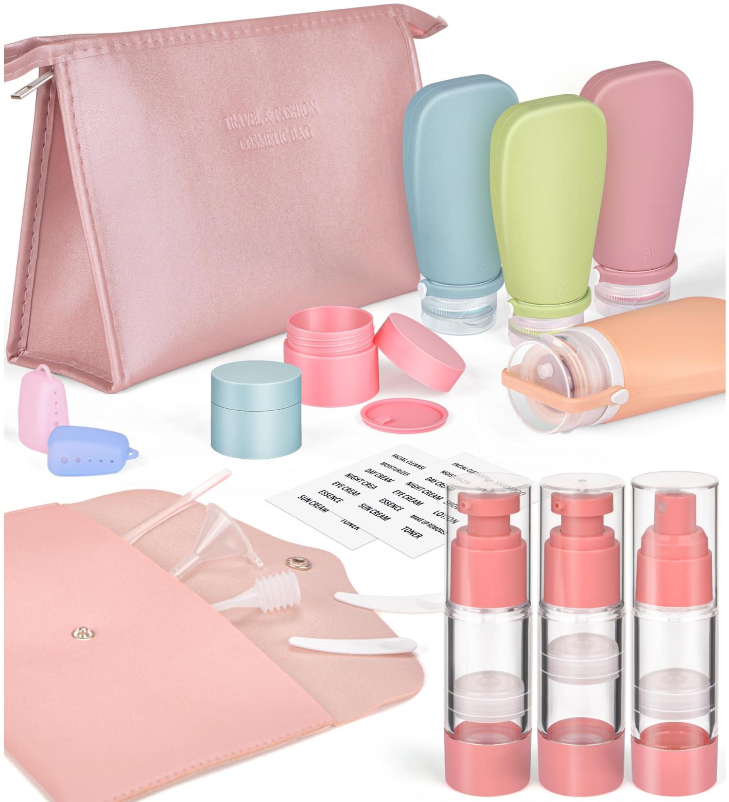 Buy Noideeer 19 Partial Travel Bottles Set - TSA Approved Refillable Silicone Travel Containers for Shampoo Conditioner & Lotion - Perfect for International Travel - Buy Online on SooperMarket.com