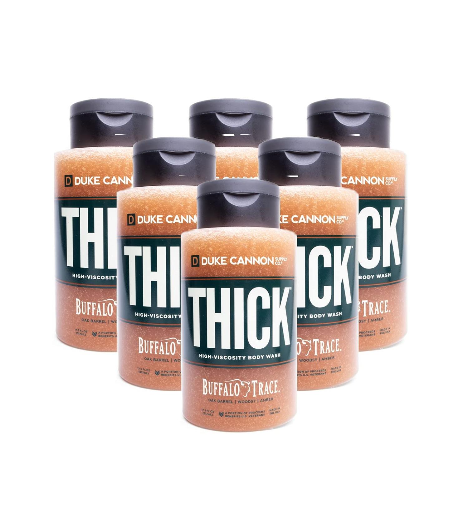 Duke Cannon Supply Co. THICK High-Viscosity Body Wash for Men - Buffalo Trace Bourbon 17.5 Fl Oz - 6 Pack - Buy Online on SooperMarket.com