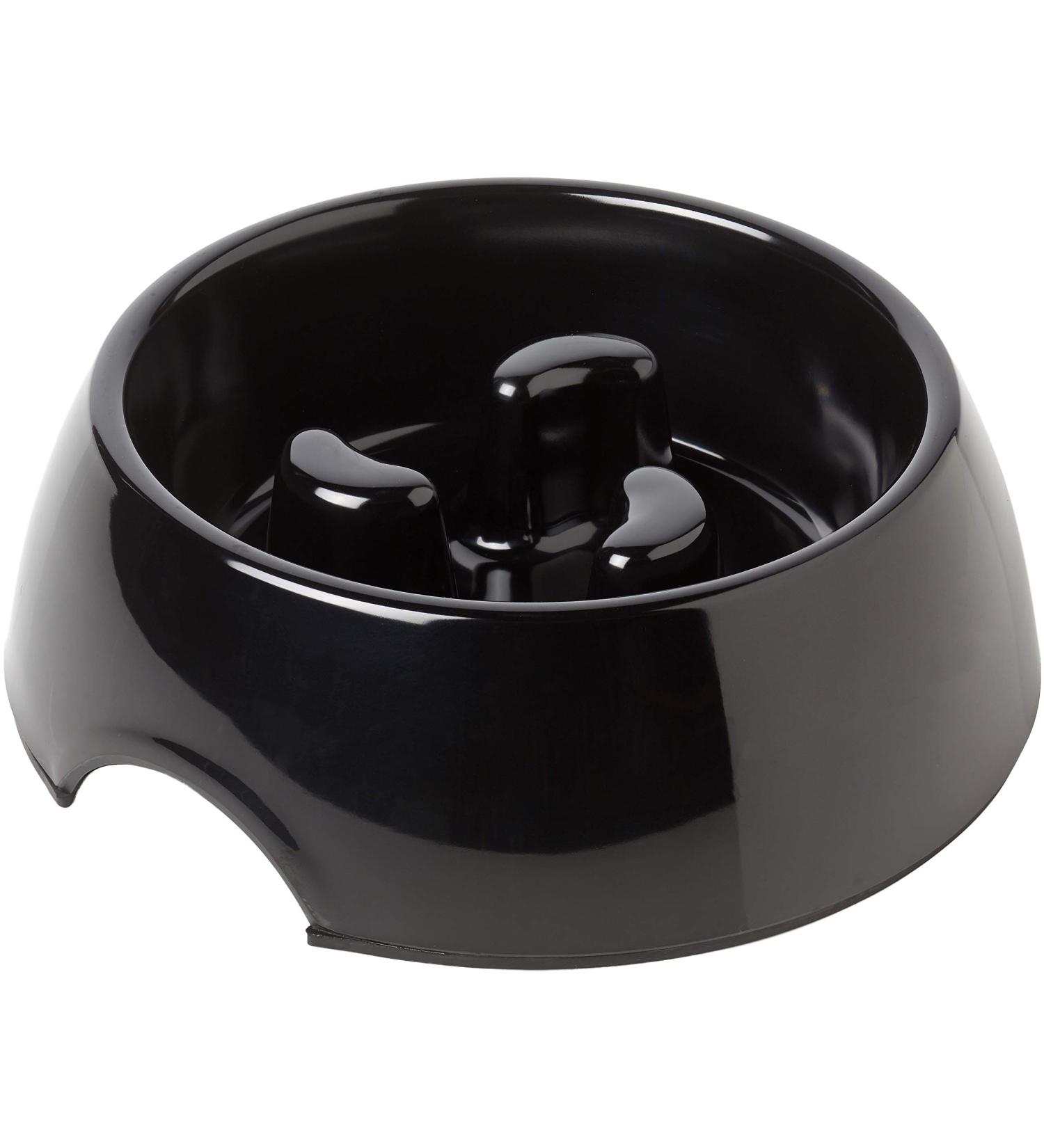 Rosewood Anti scoff Slow Feeder Melamine Dog Bowl Black large - Buy Online on SooperMarket.com