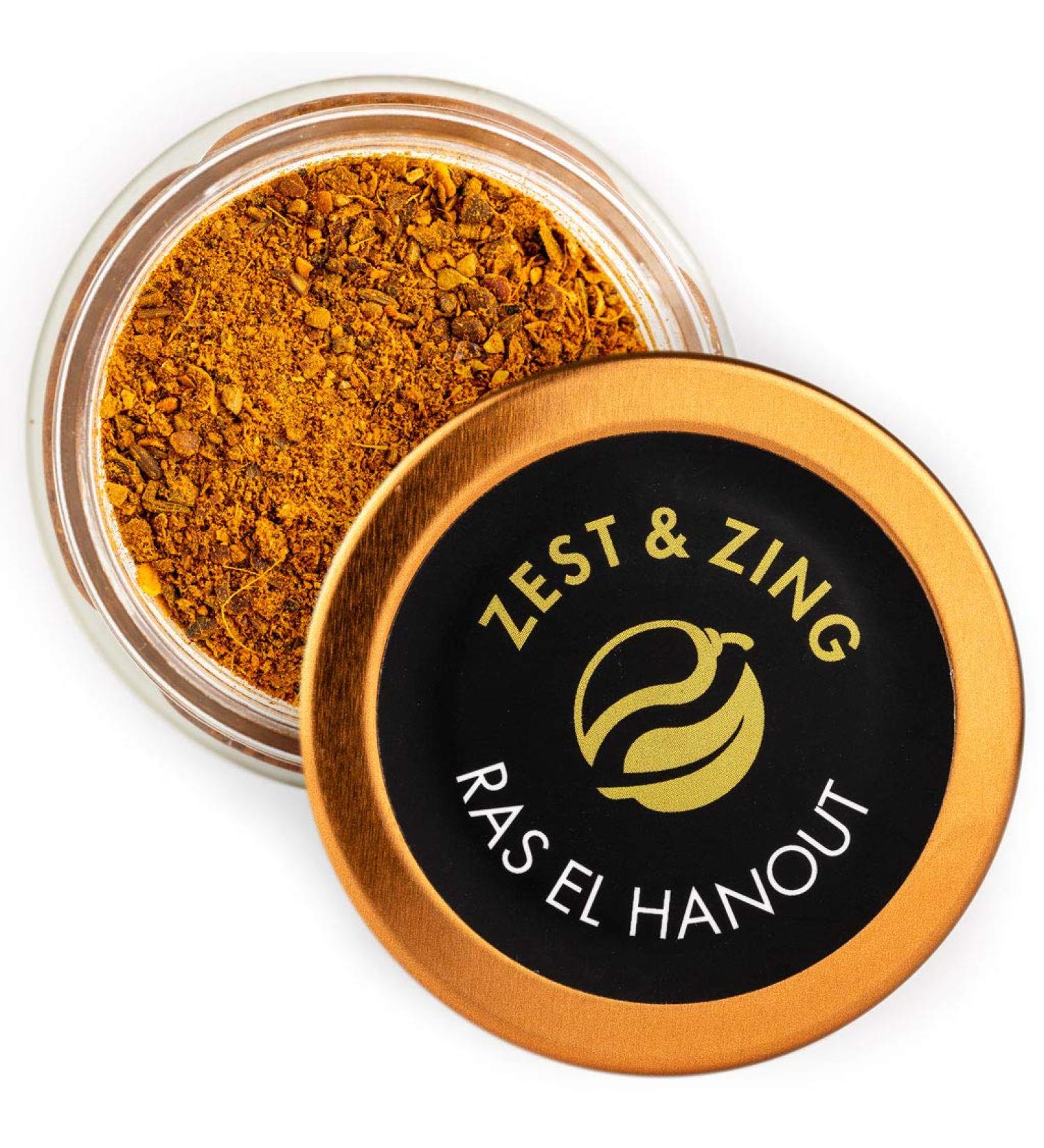 Ras el Hanout (Ground) 22g Spice Jar - Premium Blends by ZEST & ZING | Convenient Stackable Jar - Buy Online on SooperMarket.com