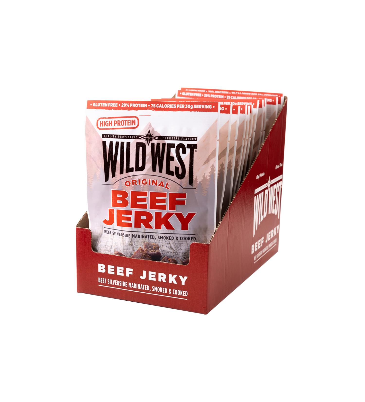 Wild West Original Beef Jerky 12 x 60g - Buy Online on SooperMarket.com
