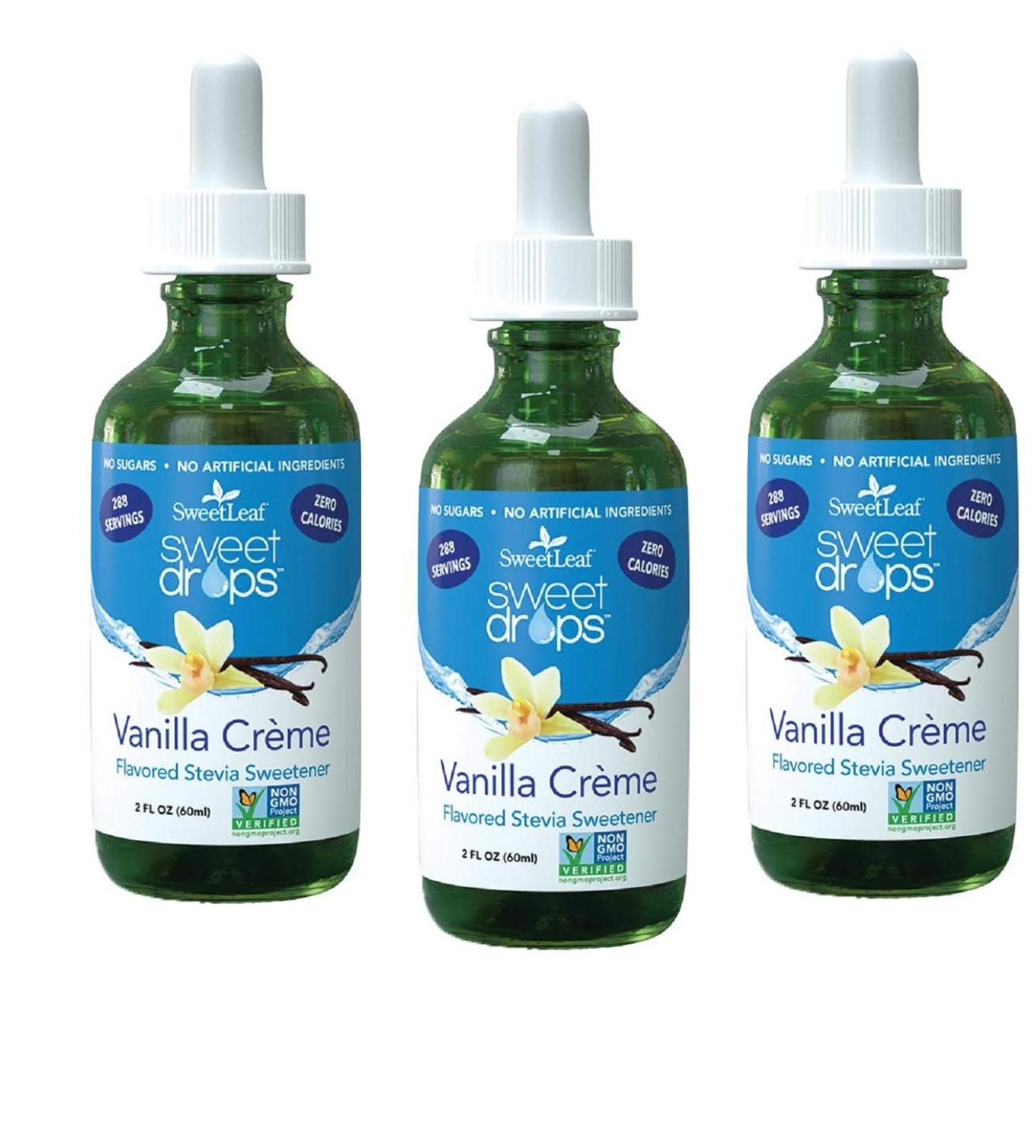 SweetLeaf Stevia 2, Vanilla Crme, 2 Fl Oz (Pack of 3)