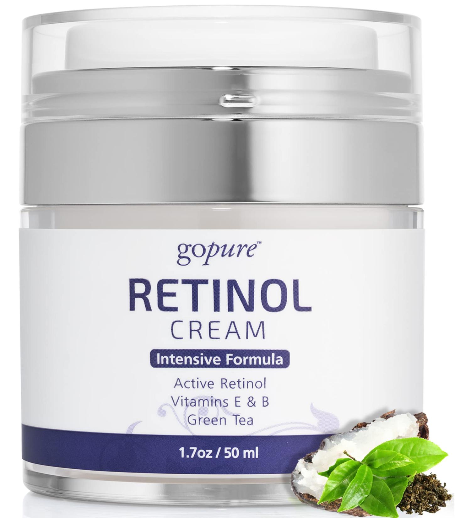 goPure Retinol Face Cream - Anti Wrinkle Night Moisturizer for Youthful Glow 1.7oz - Buy Online on SooperMarket.com