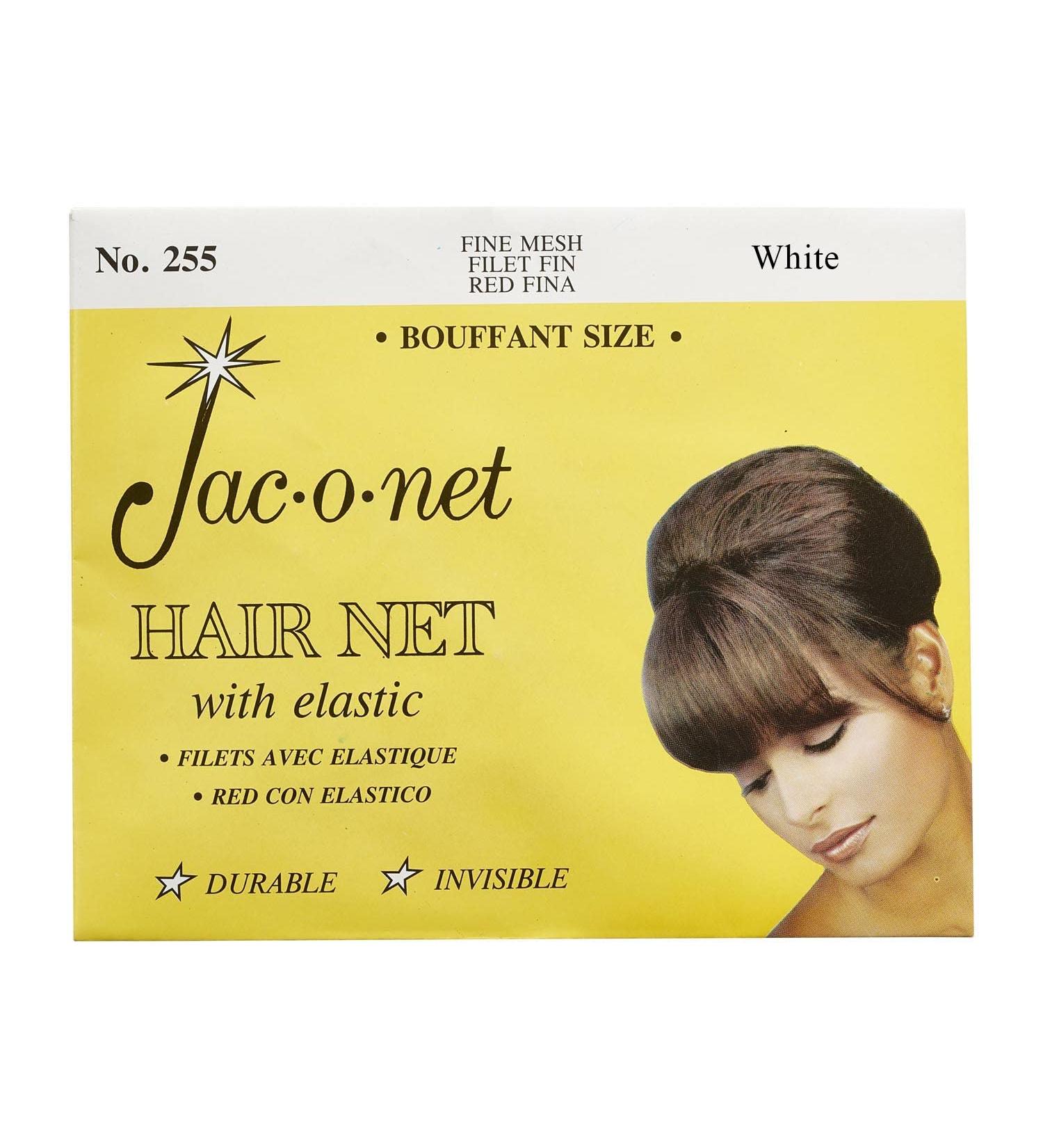 Hair Net Jac-O-Net Tiny Mesh Bouffant/Large Size White 1 Net Per Pack Pack of 12