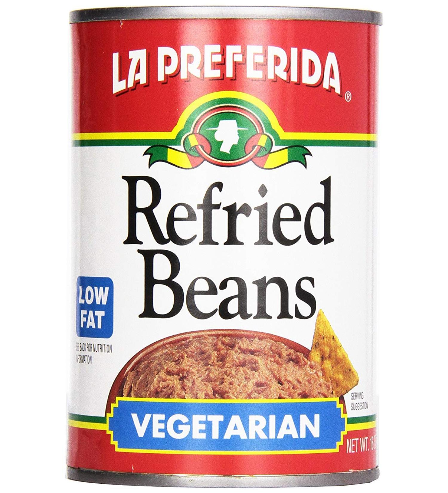 La Preferida Low Fat Vegetarian Refried Beans 454 g
