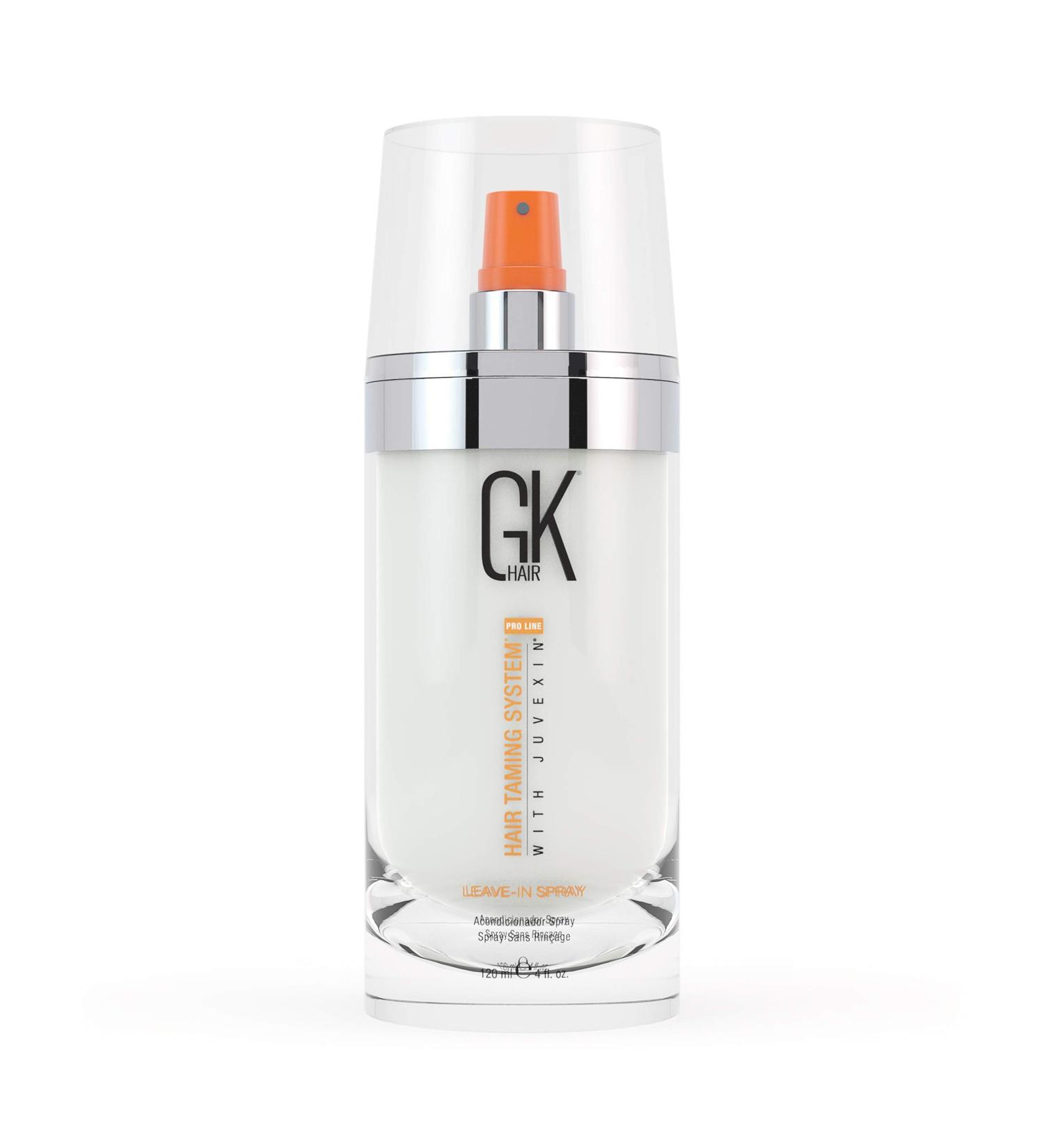 GK HAIR Global Keratin Leave-In Conditioner Detangler Spray 120ml - Hydrating Styler for Dry, Damaged, Frizzy Hair | Organic Natural Oil Blend for Strength & Shine - Buy Online on SooperMarket.com