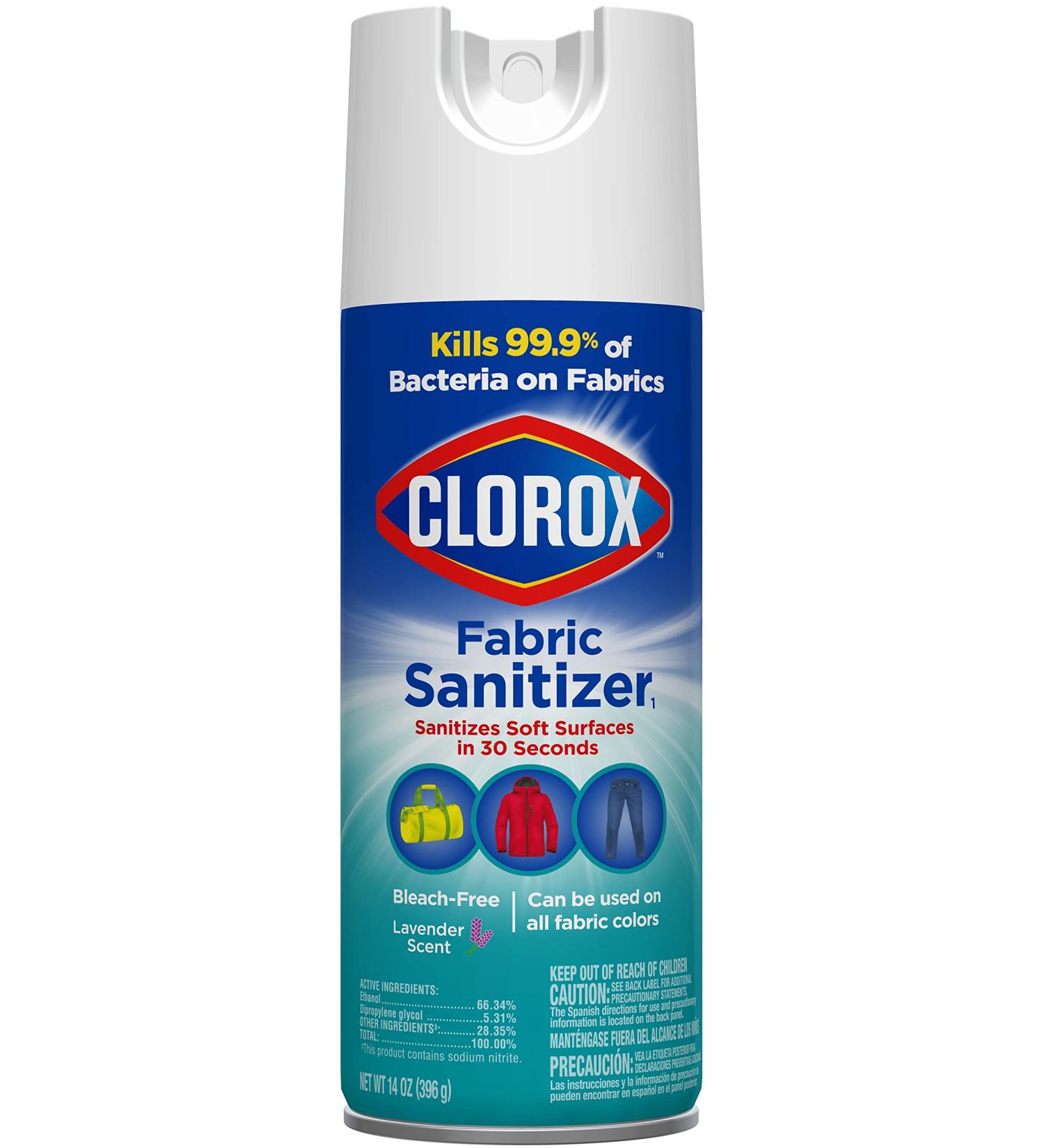 Clorox Fabric Sanitizer Aerosol Spray - Lavender Scent 14oz - Buy Online on SooperMarket.com
