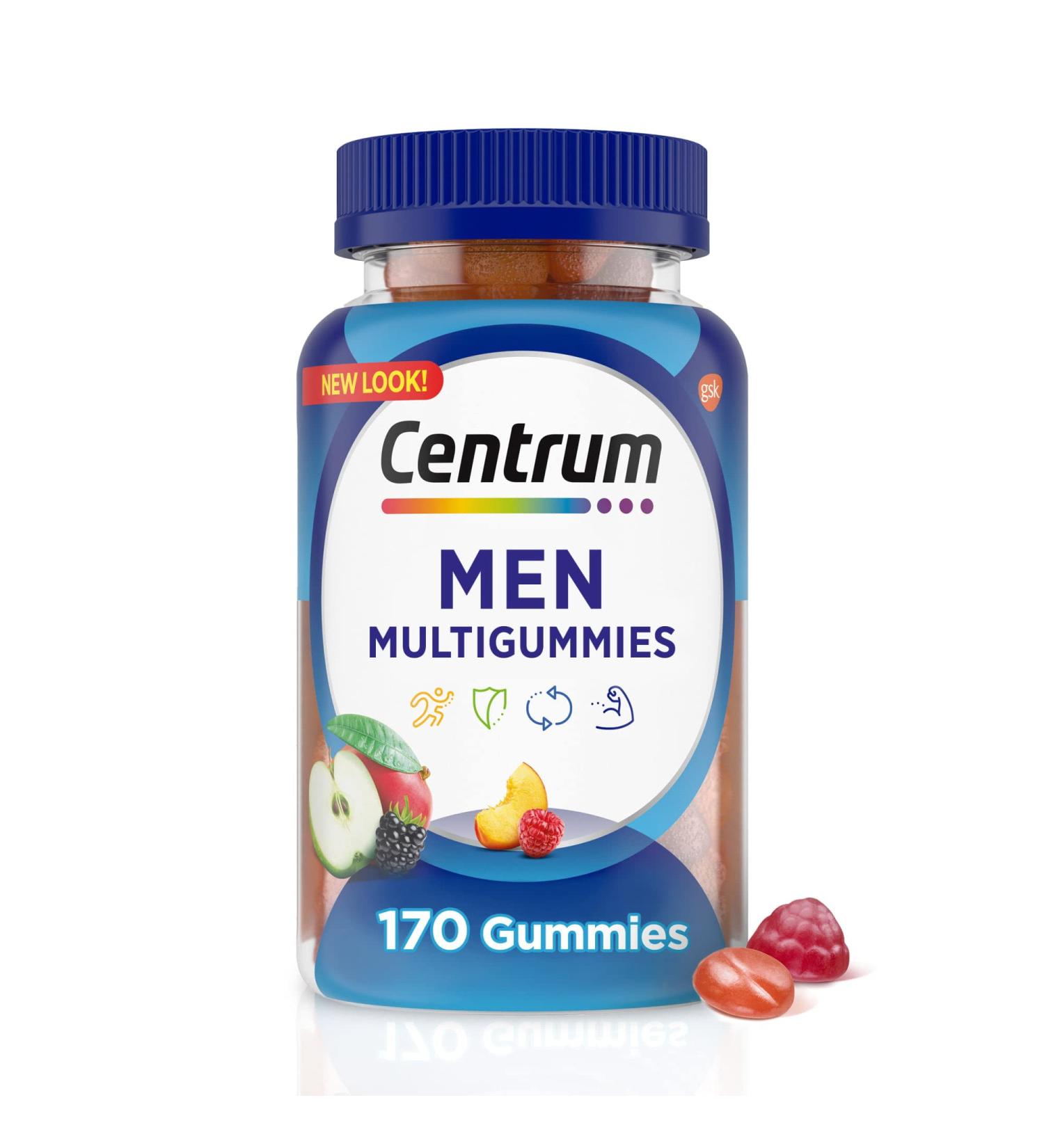 abseits Multigummies Men's Multivitamin Assorted Fruit Gummies 170 Ct - Buy Online on SooperMarket.com