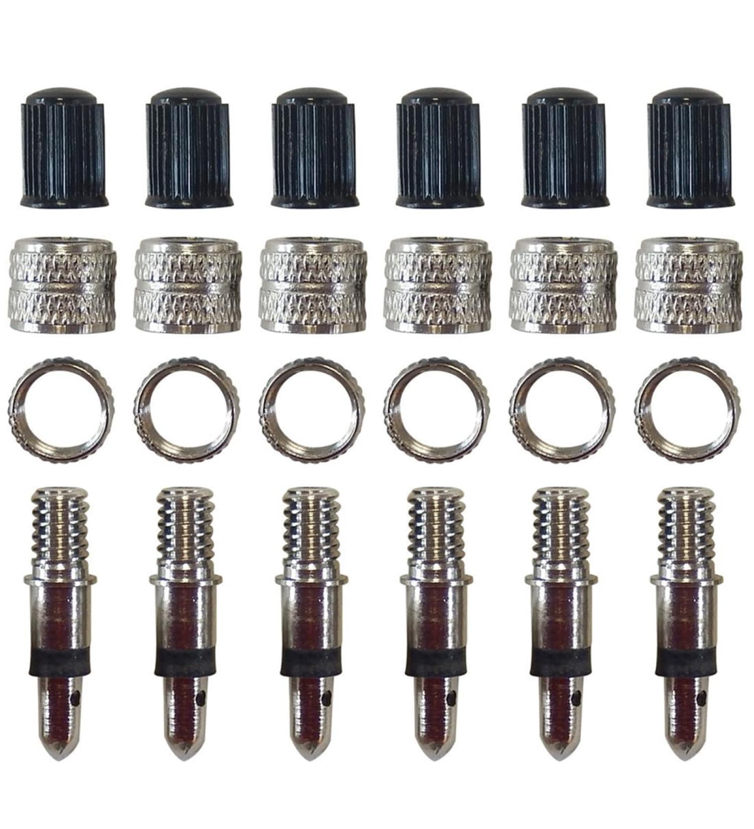 24pcs Dunlop Valve Replacement Set | Bicycle Valve Flash Valve Parts & Accessories for City & Trekking Bikes - Buy Online on SooperMarket.com