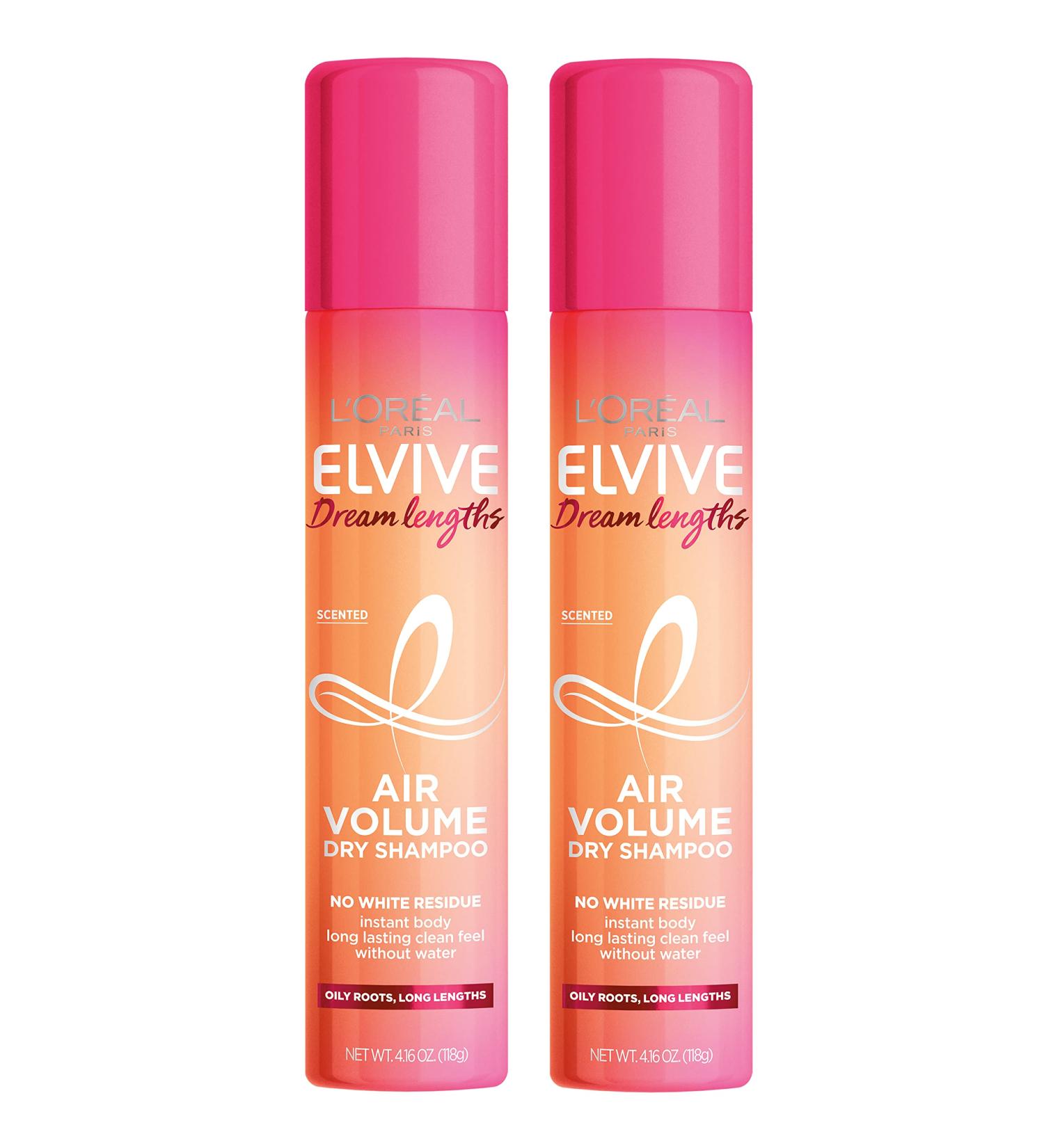L'Oreal Paris Elvive Dream Lengths Dry Shampoo - Oil Absorbing, No Residue, Sulfate-Free, 8.32 oz (Pack of 2) - Buy Online on SooperMarket.com