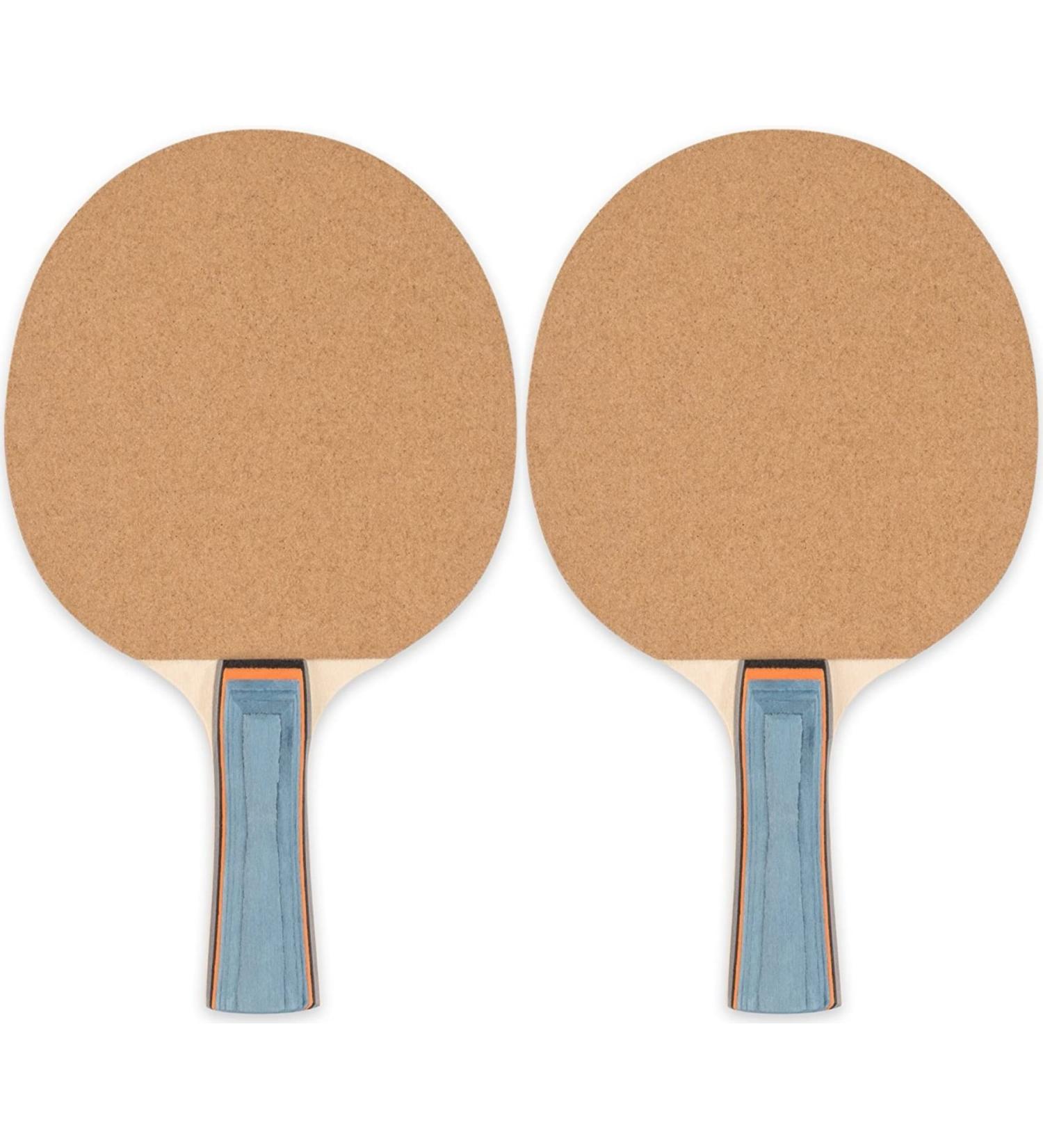Champion Sports Sandpaper Face 5ply Laminated Table Tennis Ping Pong Paddle red (2-Pack) One Size