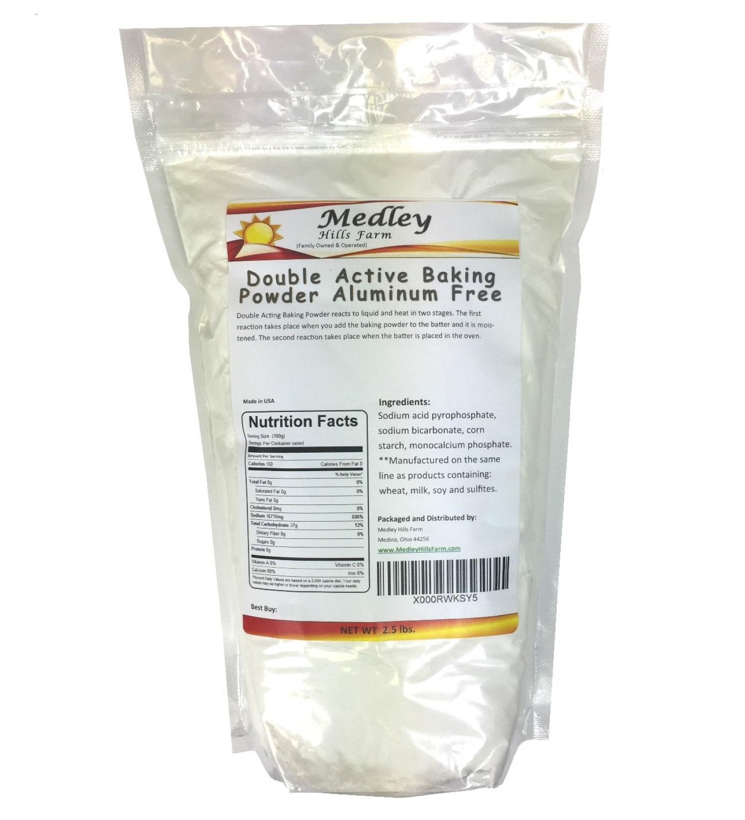 Aluminum-Free Double Active Baking Powder - 2.5 lbs - Buy Online on SooperMarket.com