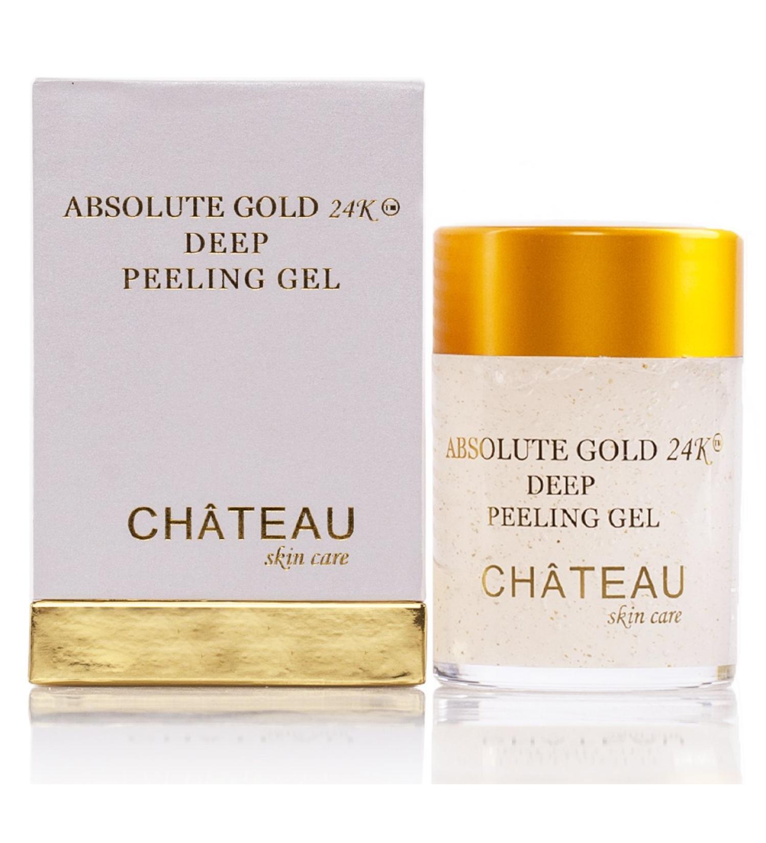 Absolute Gold 24K Deep Peeling Gel - Gold Pearl Powder & Ginger Extract for Radiant Skin | 2.04 fl. oz | Paraben & Fragrance Free - Buy Online on SooperMarket.com
