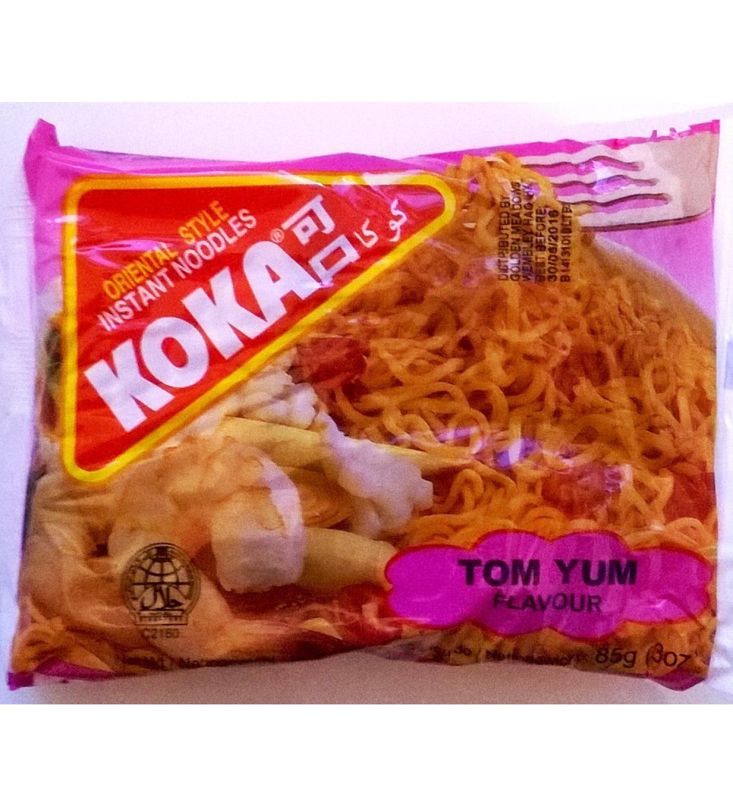 Koka Oriental Style Instant Noodles Tom Yam Flavour 6 x 85gm
