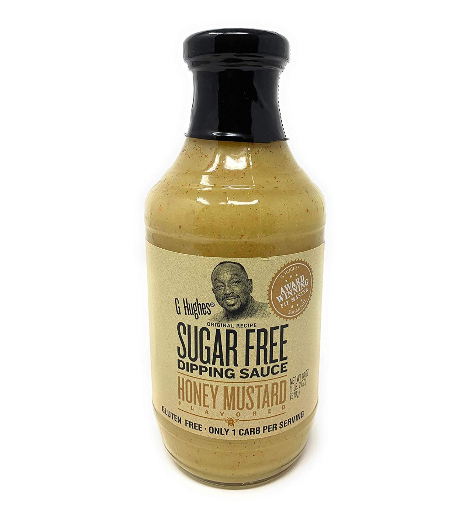 G Hughes Sugar Free Honey Mustard Dipping Sauce 18 oz Bottle 6PK - Delicious and Healthy Dip Option - Buy Online on SooperMarket.com