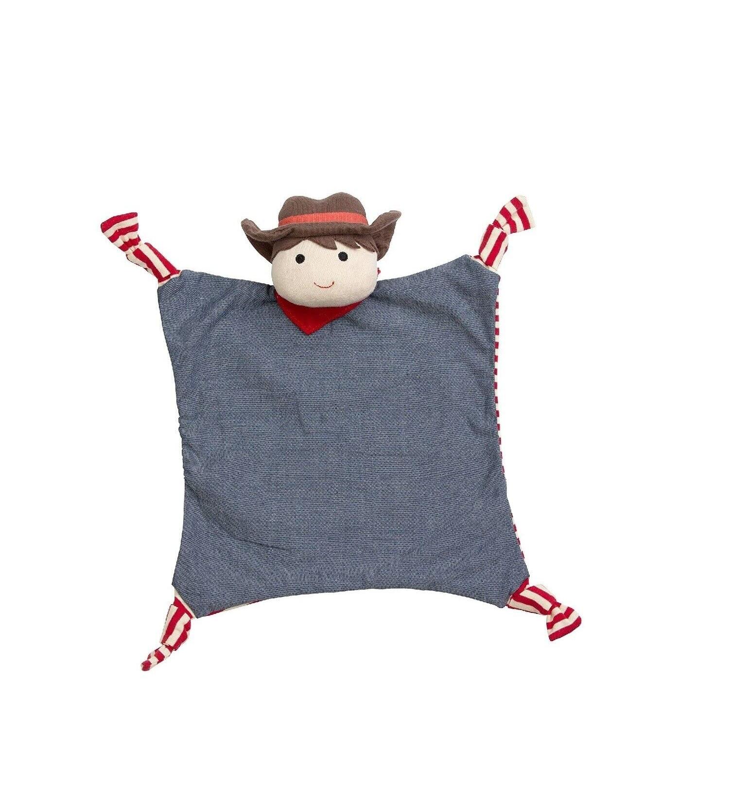 Apple Park Organic Farm Buddies - Barnyard Billy Blankie  Blanket Baby Toy for Newborns  Infants  Toddlers - Hypoallergenic  100% Organic Cotton