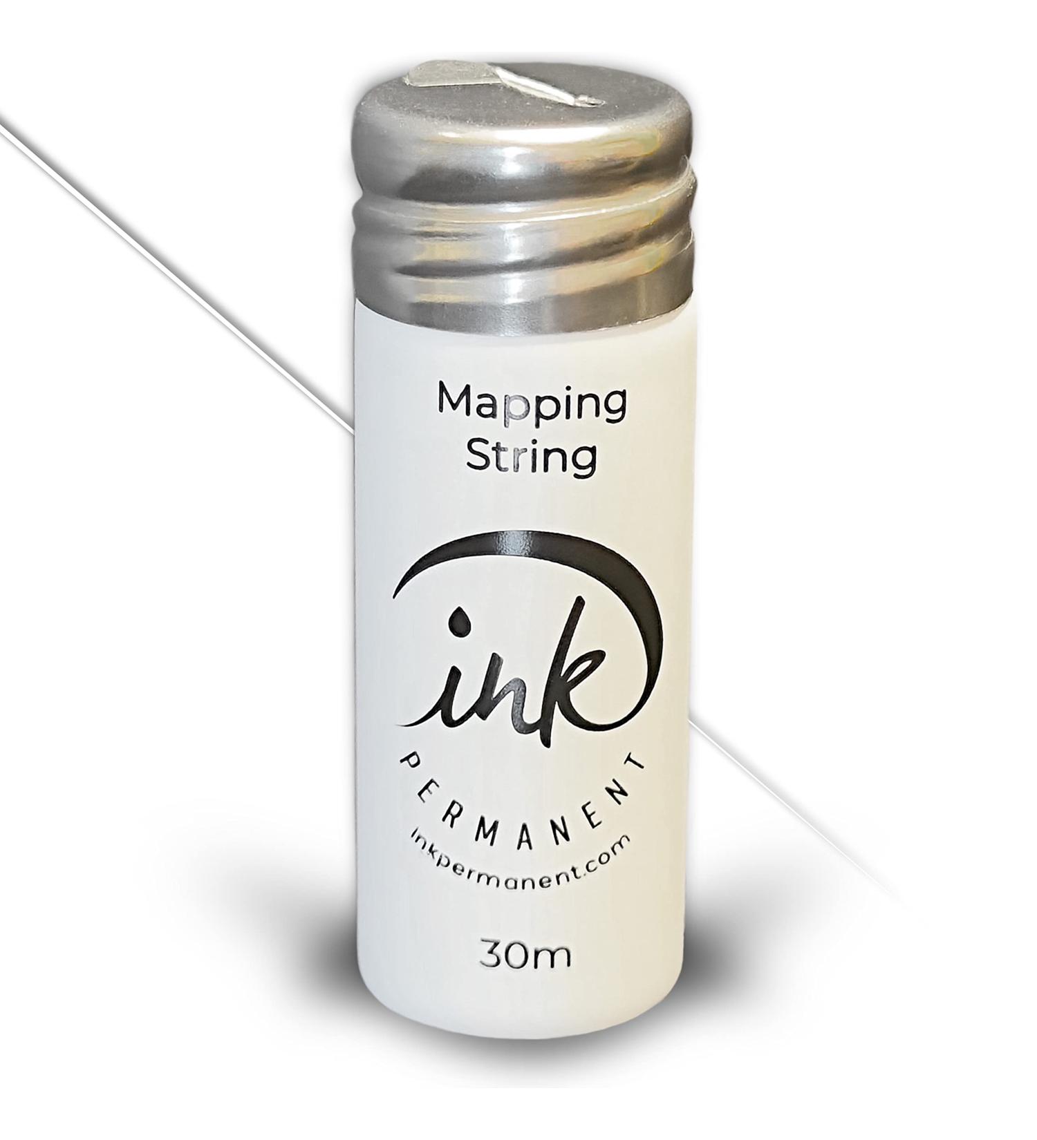 Ink Permanent White Brow Mapping String 100 Ft - Pre-Inked for Microblading & Permanent Makeup | Brow Mapping Kit - Buy Online on SooperMarket.com