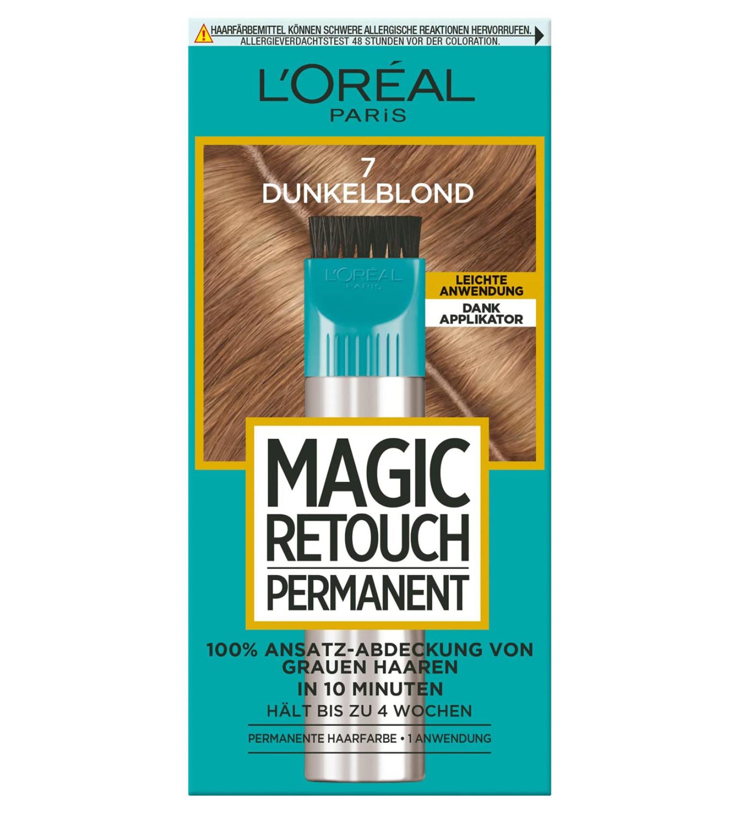 L'Or al Paris Hair Concealer - Long-Lasting Gray Hair Coverage No. 7 Dark Blonde 1 Piece - Magic Retouch Perfect for International Shipping - Buy Online on SooperMarket.com