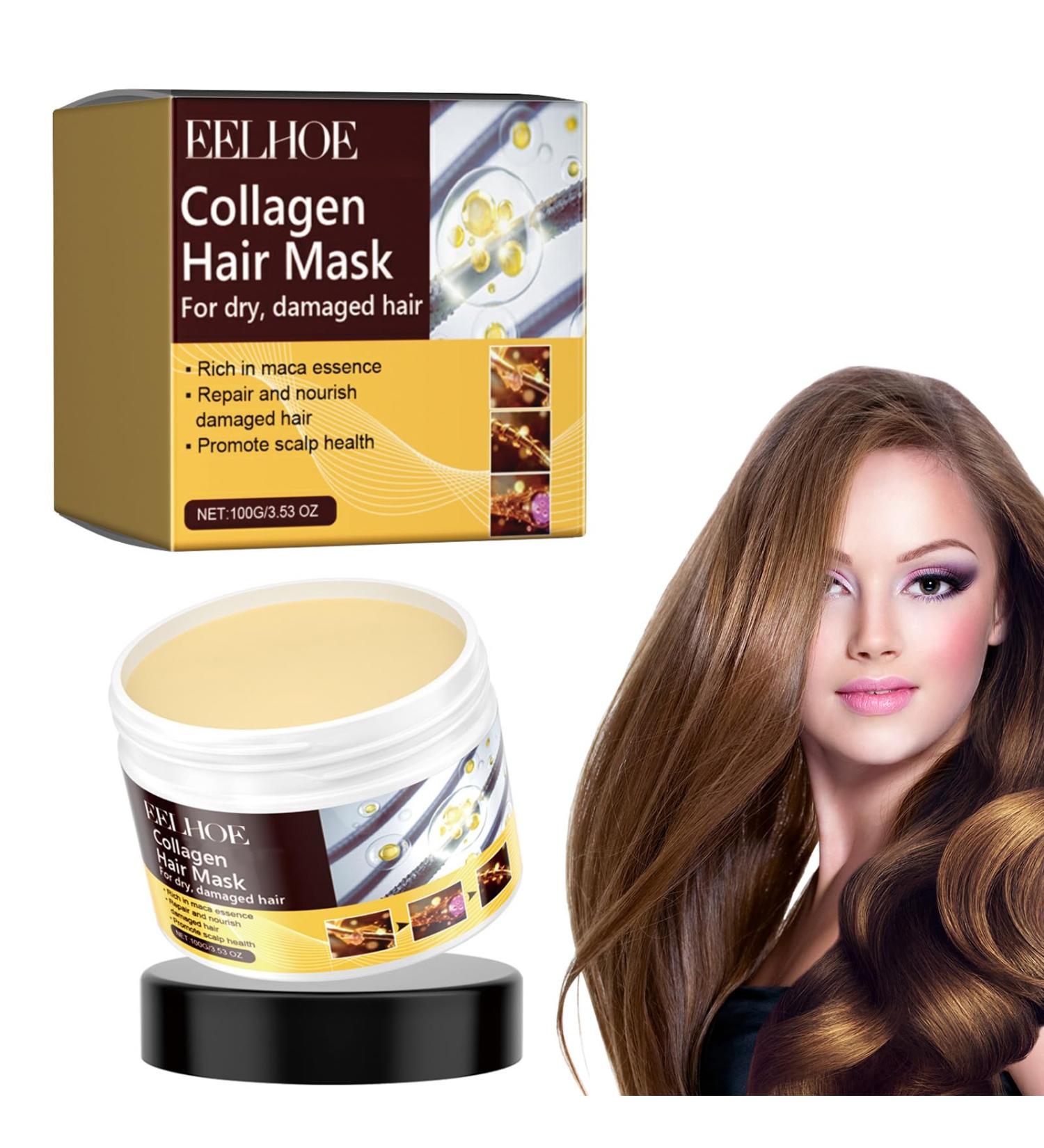 FunnAura Argan Oil Collagen Hair Deep Repair Collagen Mask for Dry Damaged Hair all Types - Buy Online on SooperMarket.com