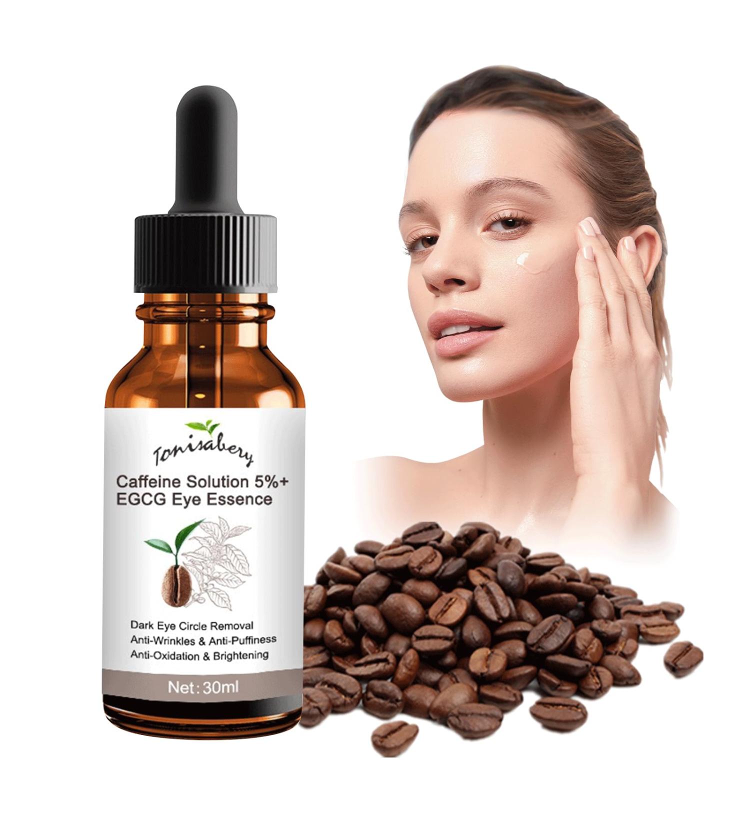 Trendyfave Caffeine Eye Serum Caffeine Solution 5% + EGCG Under Eye Cream for Dark Circles and Puffy Eyes Fade Fine Line Eye Bag Removal Anti Aging Eye Serum 30ml - Buy Online on SooperMarket.com
