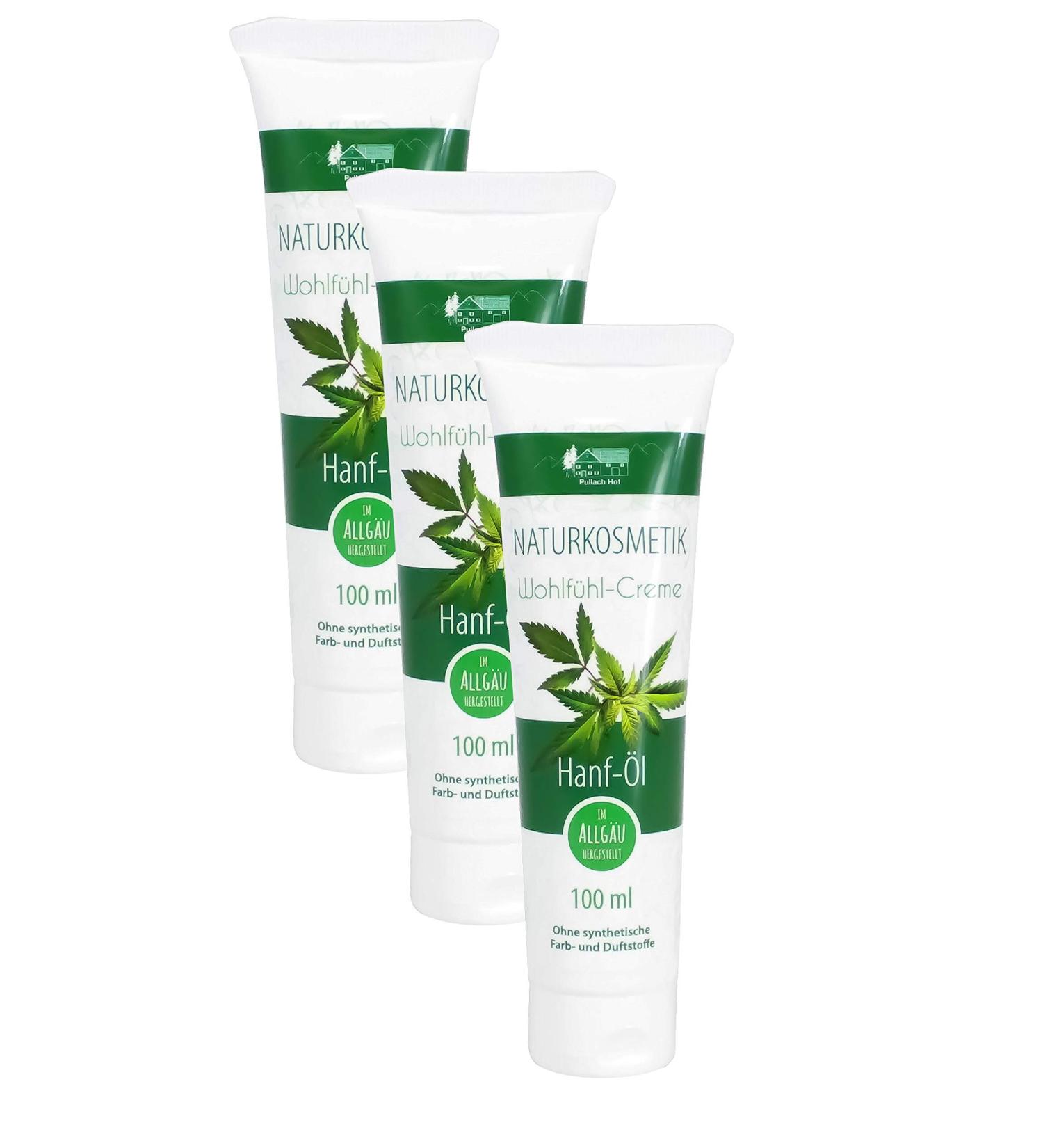 Hemp Oil Natural Cosmetics Cream - 3 Pieces Hand Cream (100ml Each) for Hydration & Nourishment | Shop Internationally - Buy Online on SooperMarket.com