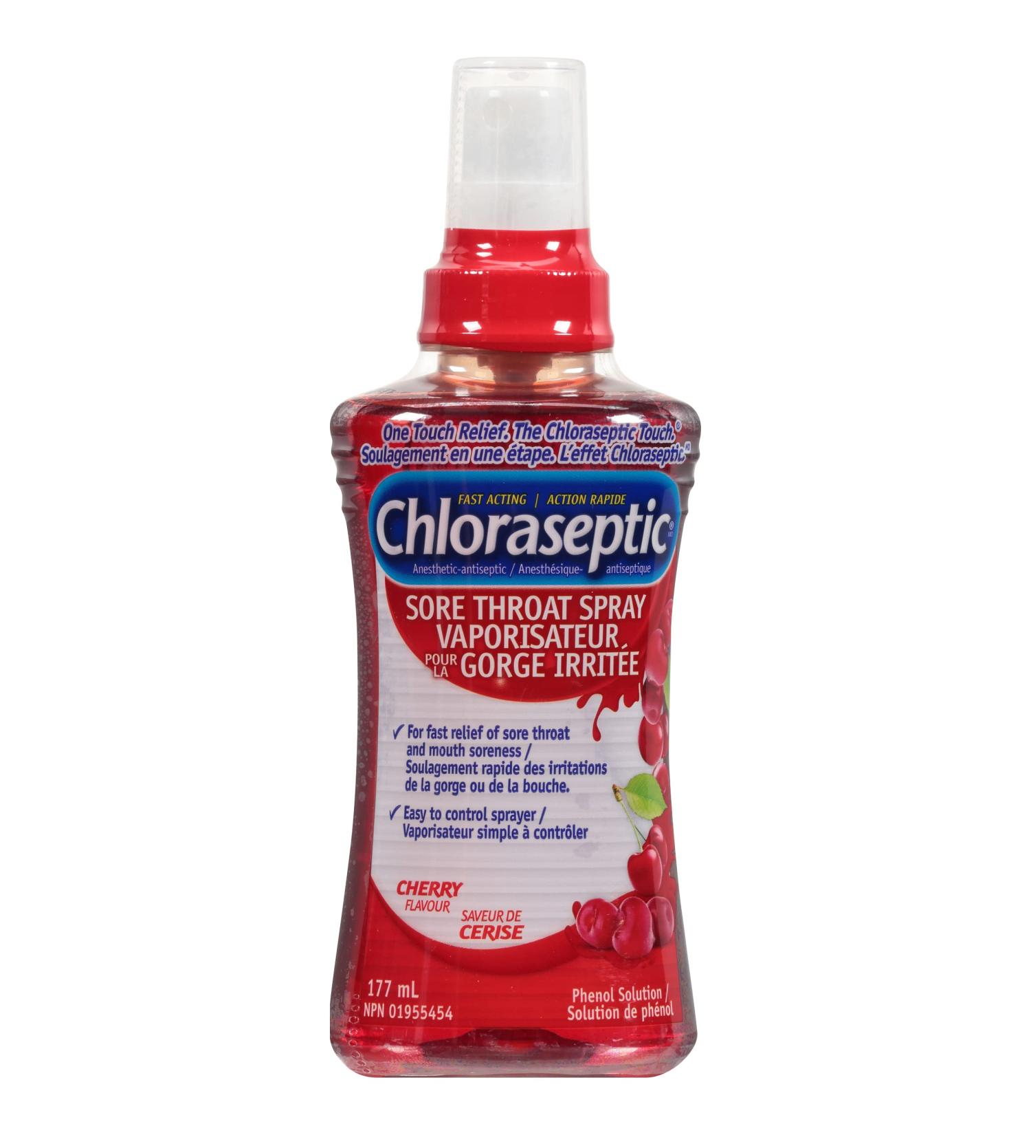 Chloraseptic Fast Acting Sore Throat Spray Cherry Flavour 177ml - Buy Online on SooperMarket.com