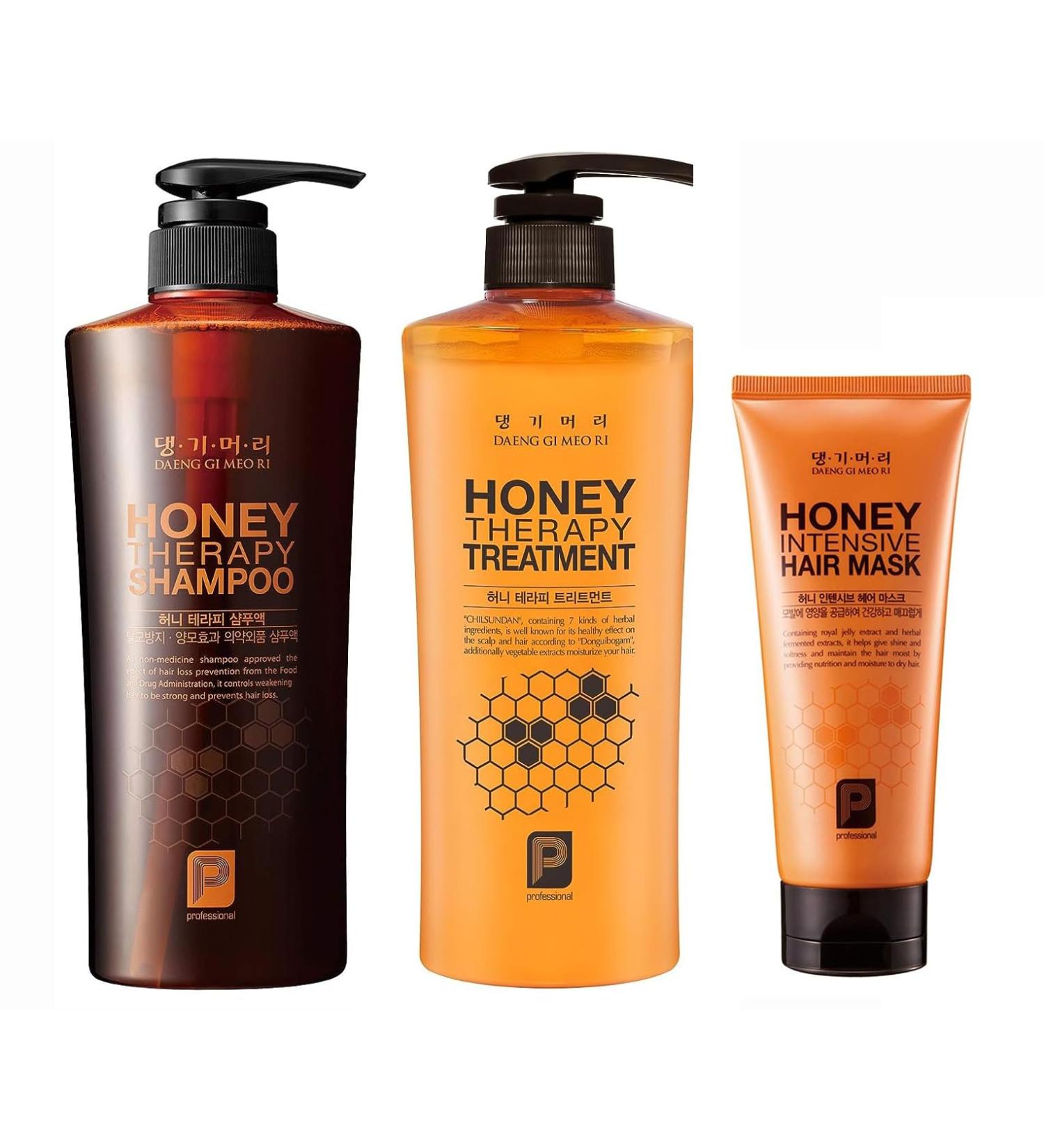 Daeng Gi Meo Ri Honey Therapy Shampoo Treatment & Hair Mask Set - 500ml International Shipping - Buy Online on SooperMarket.com