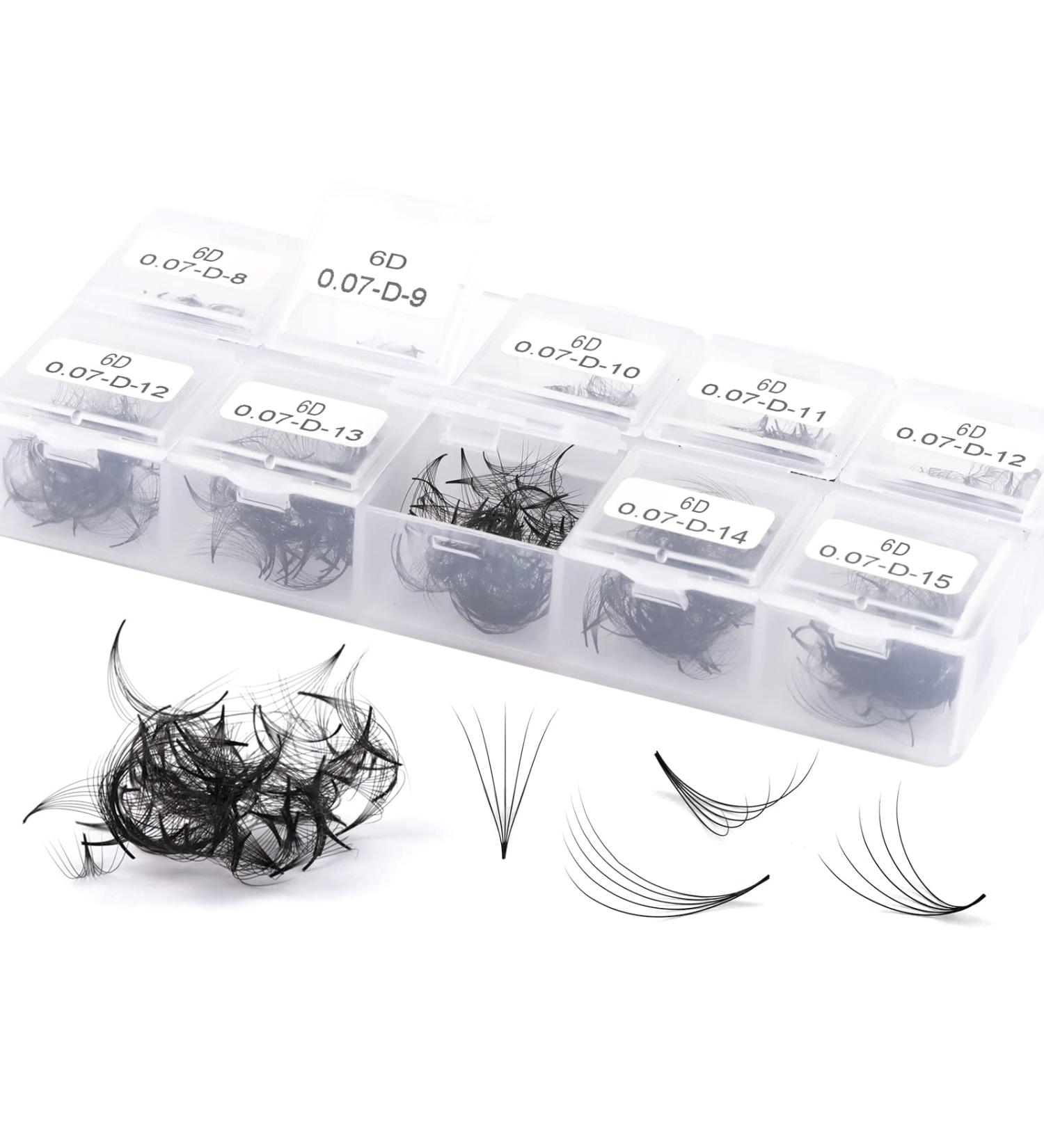 Obeyalash 1000Pcs Loose Premade 4D Eyelash Extensions - 0.07mm C Curl Handmade Lash Fans 8-15mm | Shop Now for International Shipping - Buy Online on SooperMarket.com