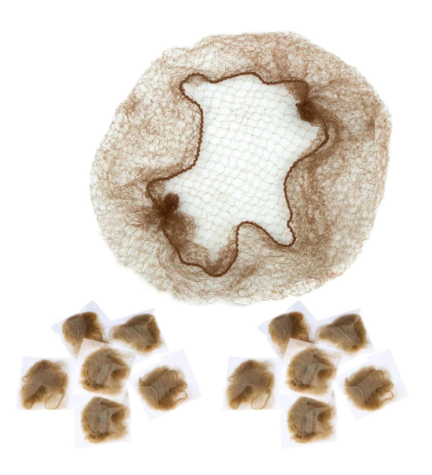 Bezavea 30Pcs Brown Invisible Hair Nets for Women & Girls - Ballet Bun, Dance, Catering, Nurse - Elastic Edge Mesh Hair Net - Buy Online on SooperMarket.com