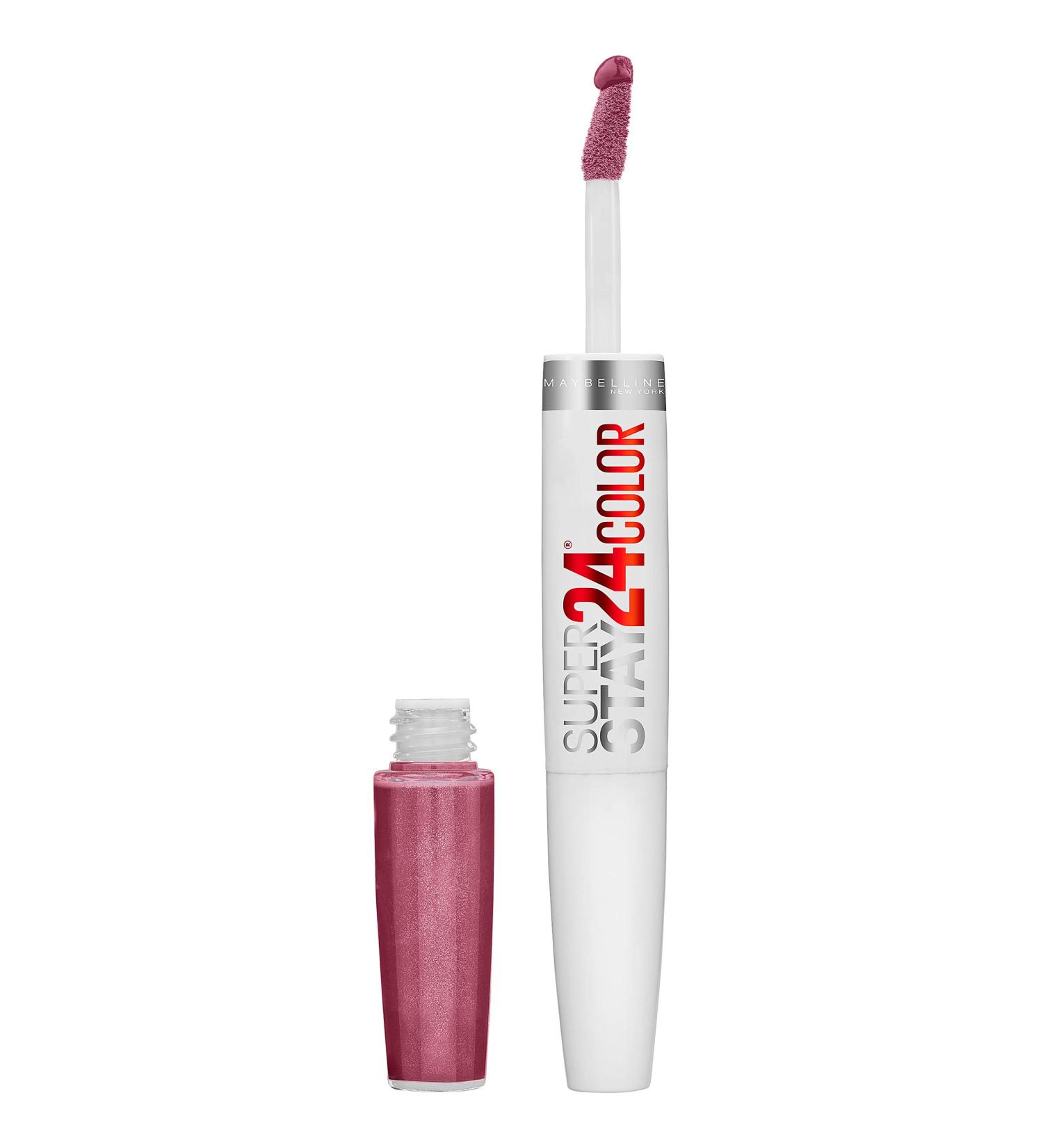 Maybelline Super Stay 24 2-Step Liquid Lipstick Makeup - Frozen Rose Mauve Pink & Steady Red - Long Lasting & Highly Pigmented - Pack of 1 - Buy Online on SooperMarket.com