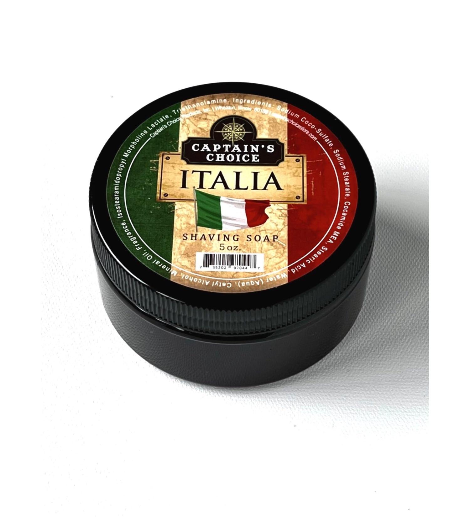 Captain's Choice Italia Almond Scent Shaving Soap - 5 oz Off White