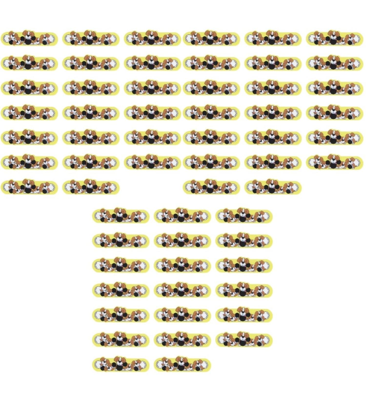 Kisangel Kids Stickers Liquid Crystal Fever Indicator Strips - 60pcs Toddler Stickers | Stick-on Forehead Patch for Baby - Yellow Brown - 7.5x2.5cm x3pcs - Buy Online on SooperMarket.com