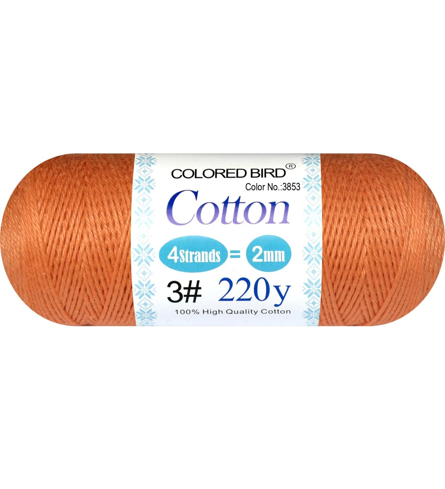 Colored Bird Size 3 Classic Crochet Thread 100% Mercerized Cotton Yarn in Dark Autumn Gold (Color 3853) - Ideal for Beginners - Buy Online on SooperMarket.com