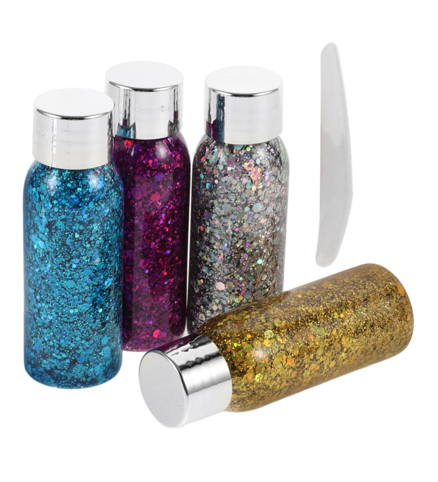 Mikinona 4pcs Set Colorful Eye Shadow Body Glitter Gel Halloween Makeup Glitter Face Glitter Liquid - Buy Online on SooperMarket.com