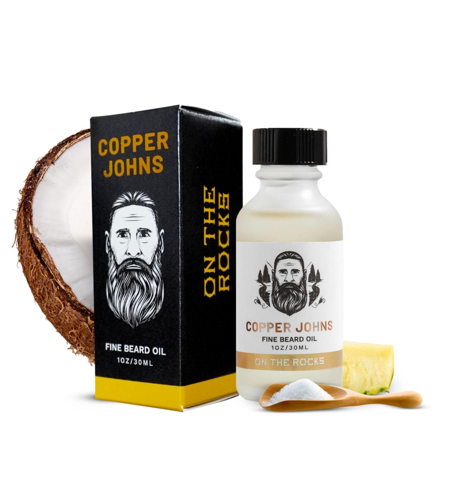 Beard Oil for Men | Softness & Control with Castor & Jojoba Oil | On the Rocks-Vanilla Pineapple Coconut | 1oz - International Shipping - Buy Online on SooperMarket.com