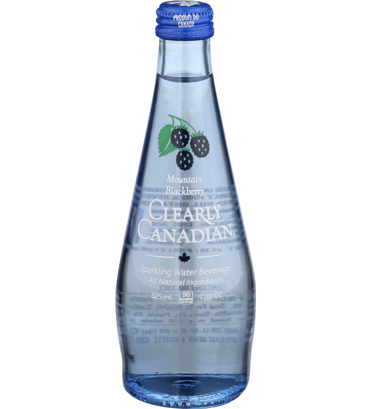 Clearly Canadian Sparkling Water - Mountain Blackberry, 11 Fl Oz - Refreshing Drink - Buy Online on SooperMarket.com