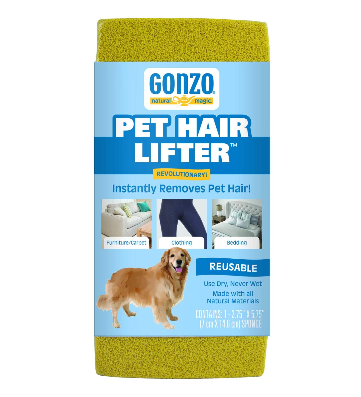 Gonzo Pet Hair Lifter - Remove Dog & Cat Hair from Furniture, Carpet & Clothing - Buy Online on SooperMarket.com